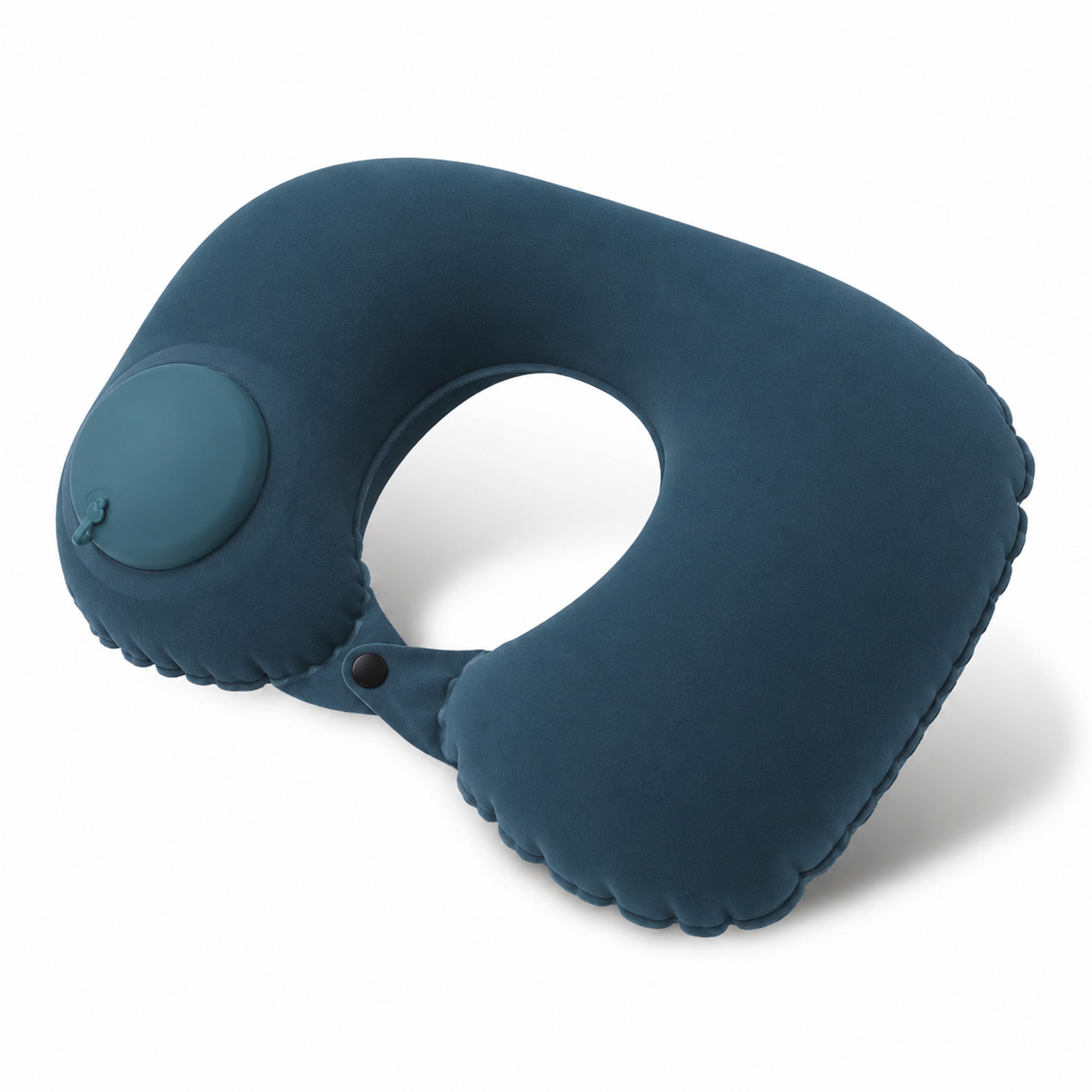 Portable Self Inflating Neck Pillow For Travel Soft U Shaped Airplane Neck Cushion 0