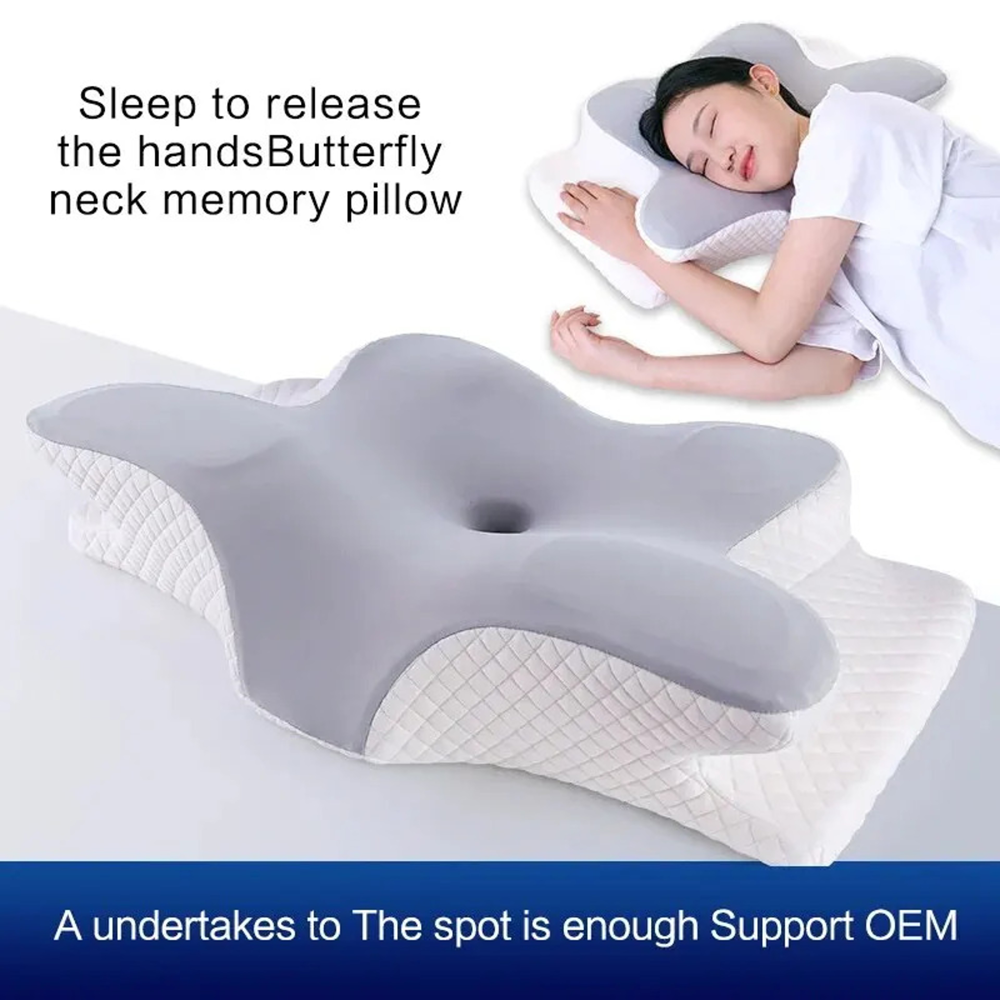 Butterfly Memory Foam Cervical Pillow For Neck Support And Slow Rebound Comfort 8