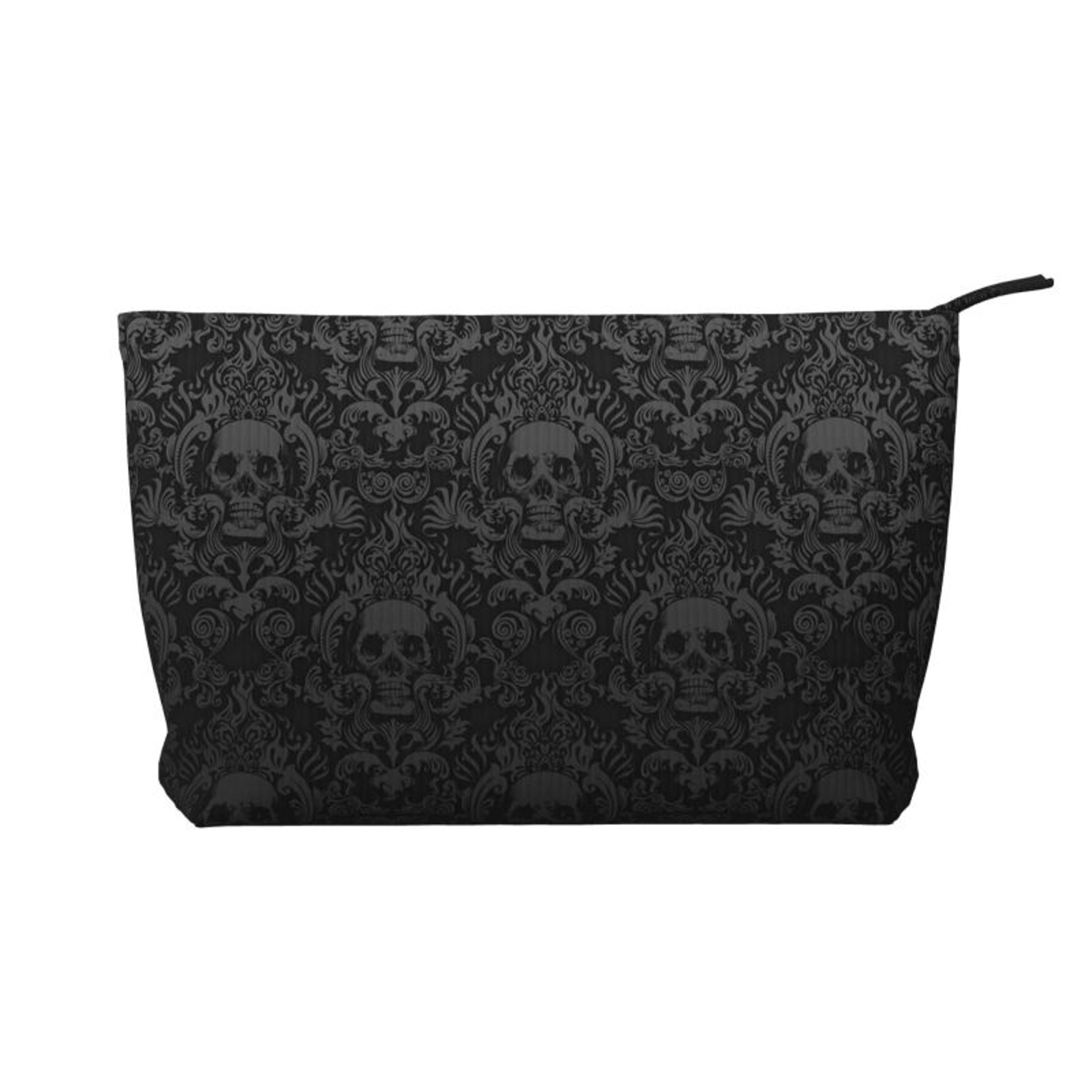 Gothic Skull Toiletry Bag For Travel Makeup Storage 0