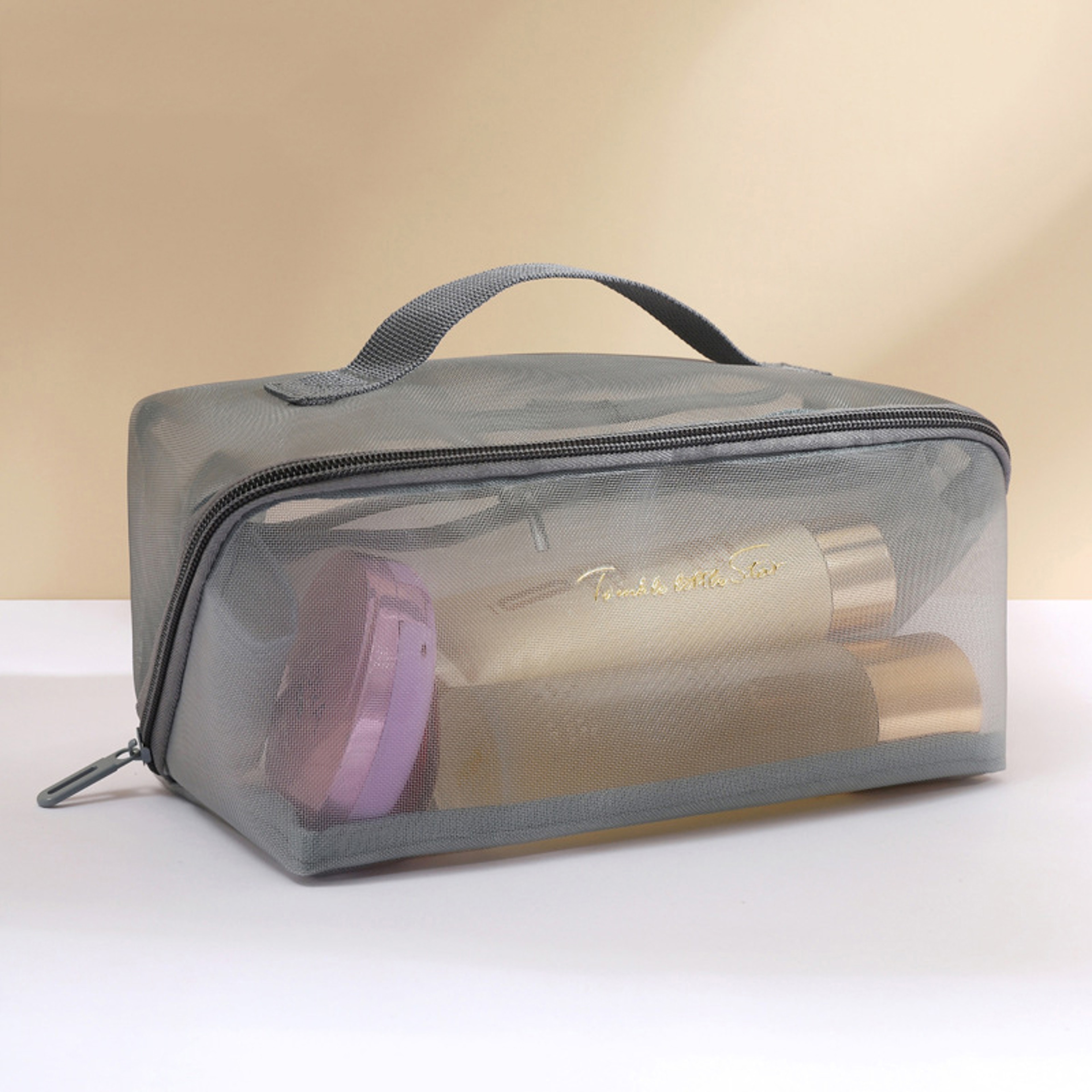 Transparent Cosmetic Bag Mesh Travel Makeup Pouch And Toiletry Organizer 10