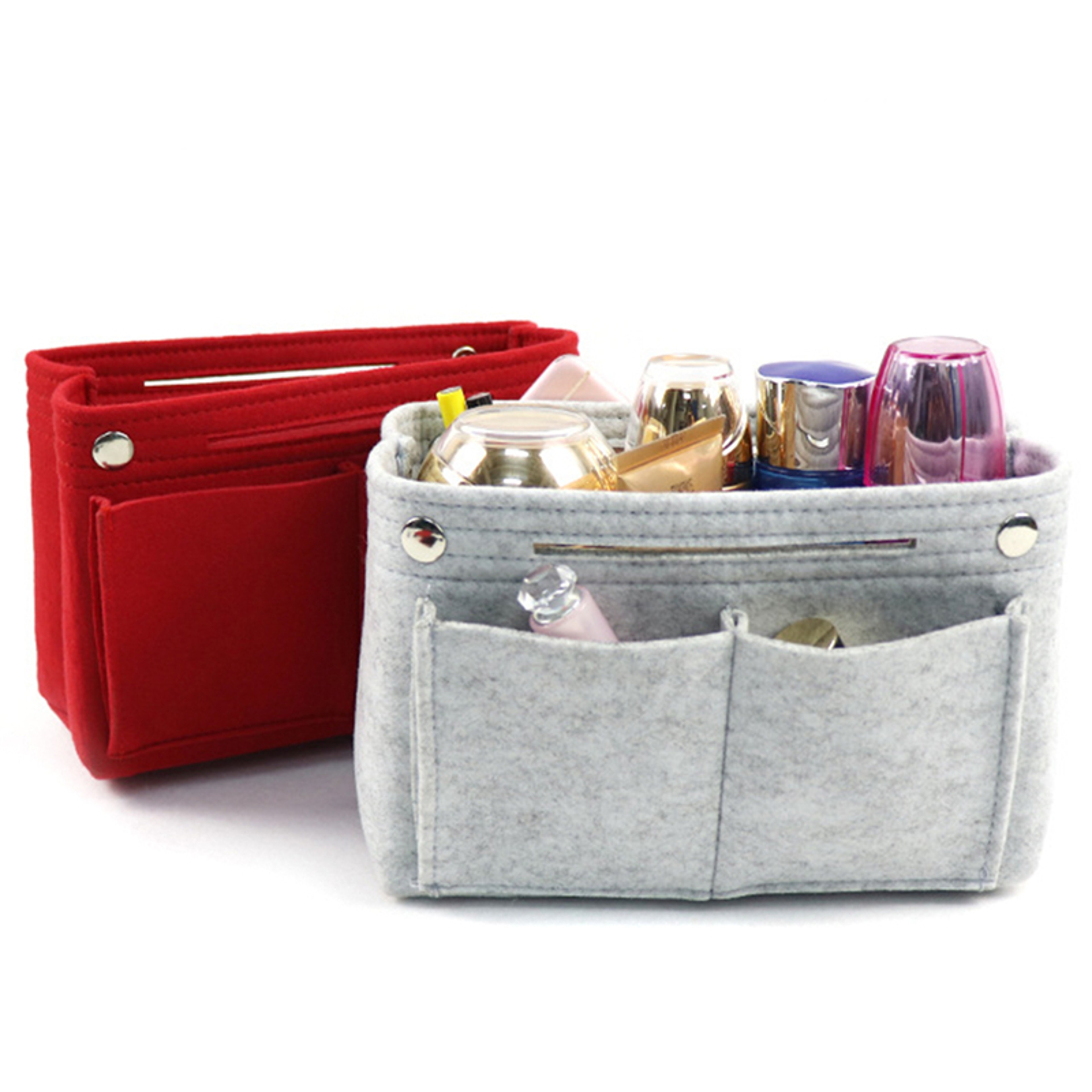 Felt Purse Organizer Insert For Goyard Tote With Zipper Makeup Pouch 5