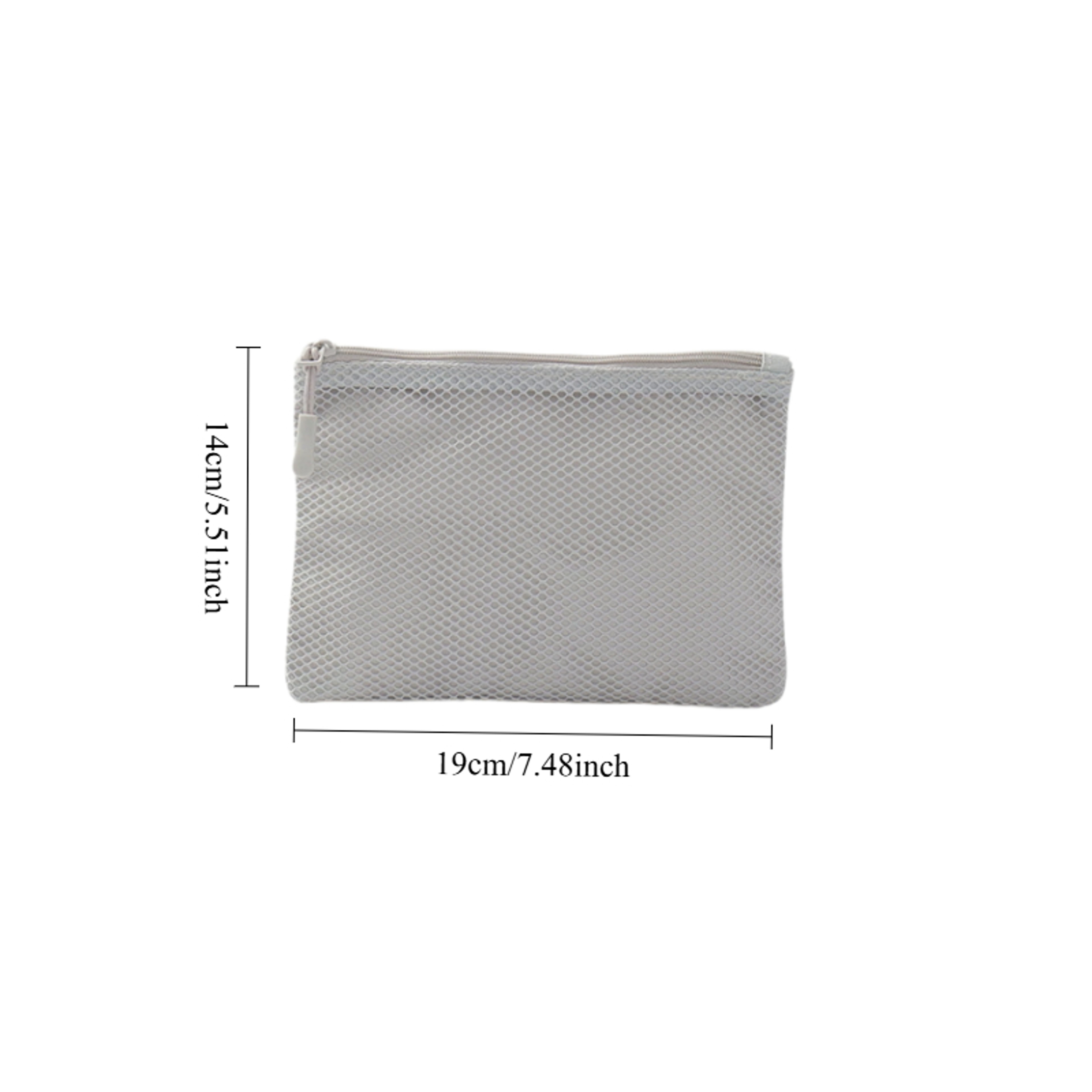 Double Zipper Travel Mesh Storage Bag For Cosmetics Toiletries And Laundry 3