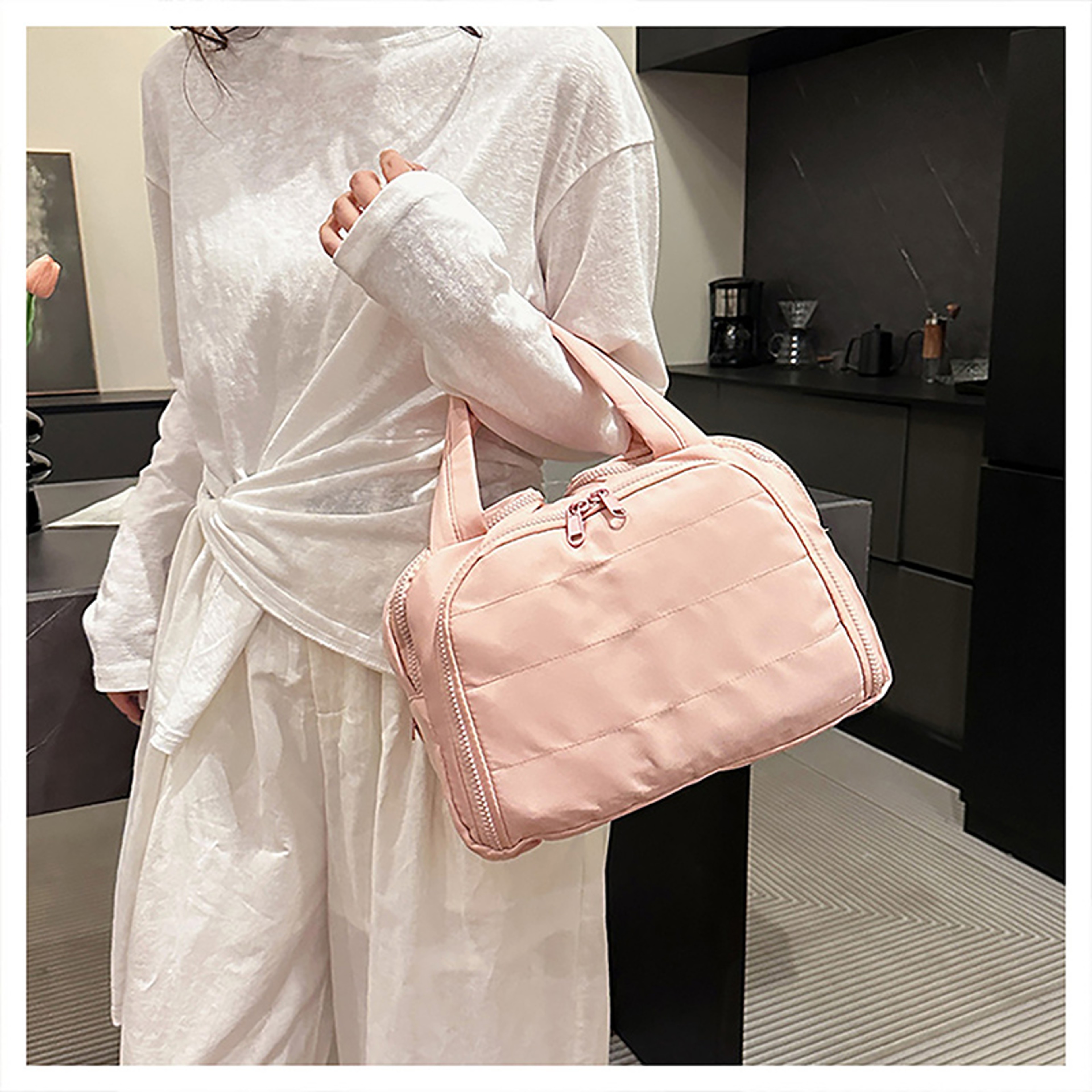Large Waterproof Travel Makeup Bag With Multi Pocket Toiletry Organizer 7