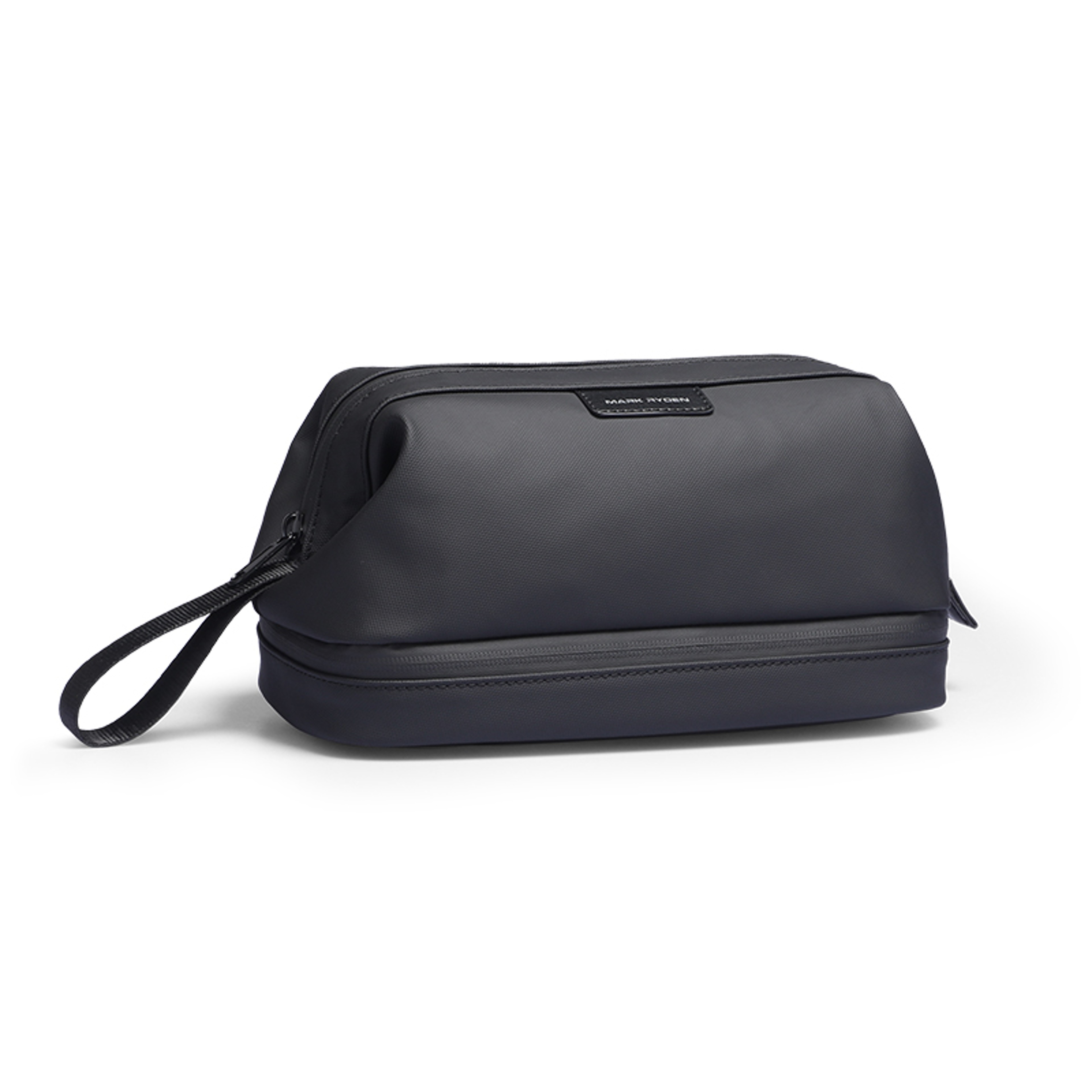Double Layer Travel Toiletry Bag With Wet Dry Storage And Quick Access Handle 0