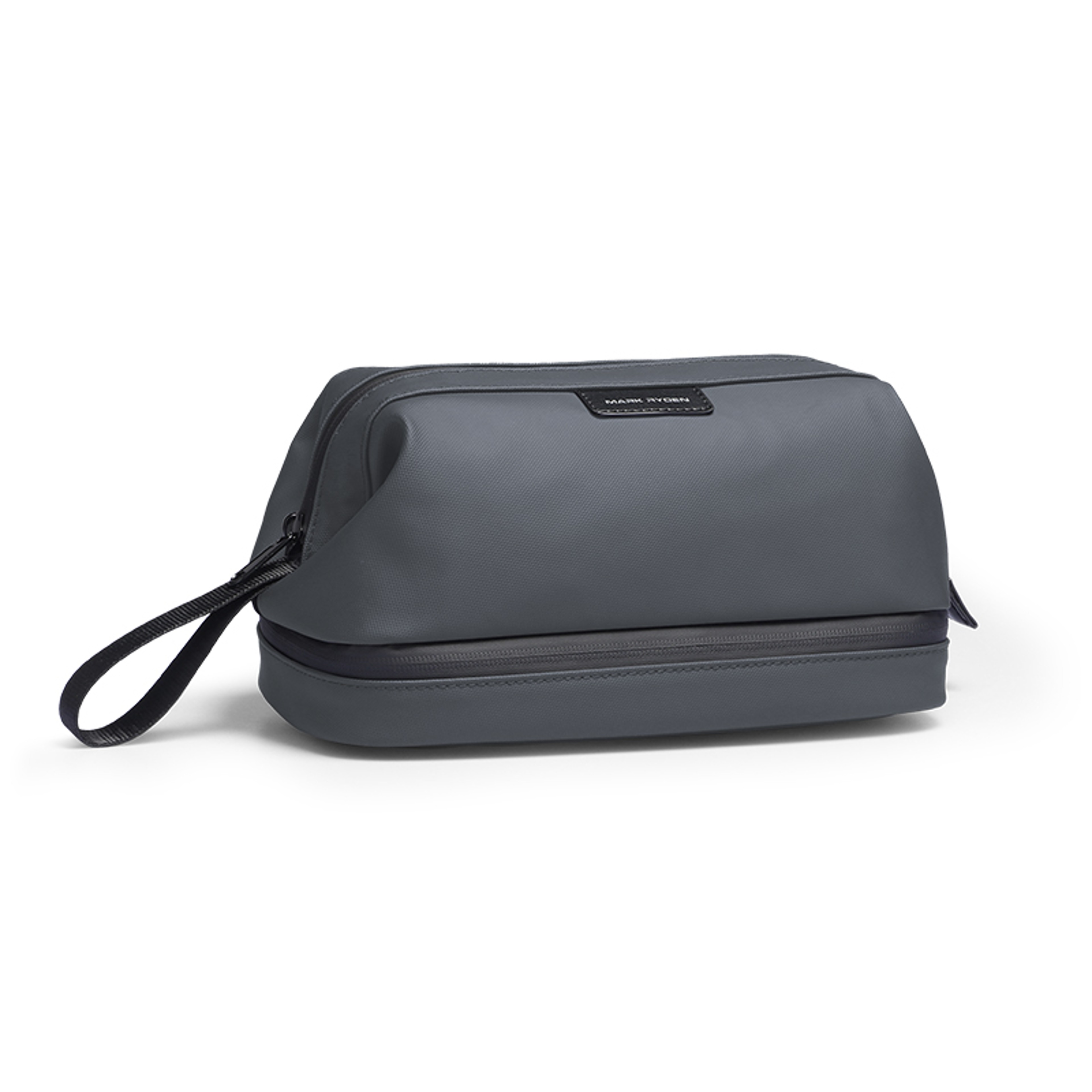Double Layer Travel Toiletry Bag With Wet Dry Storage And Quick Access Handle 1
