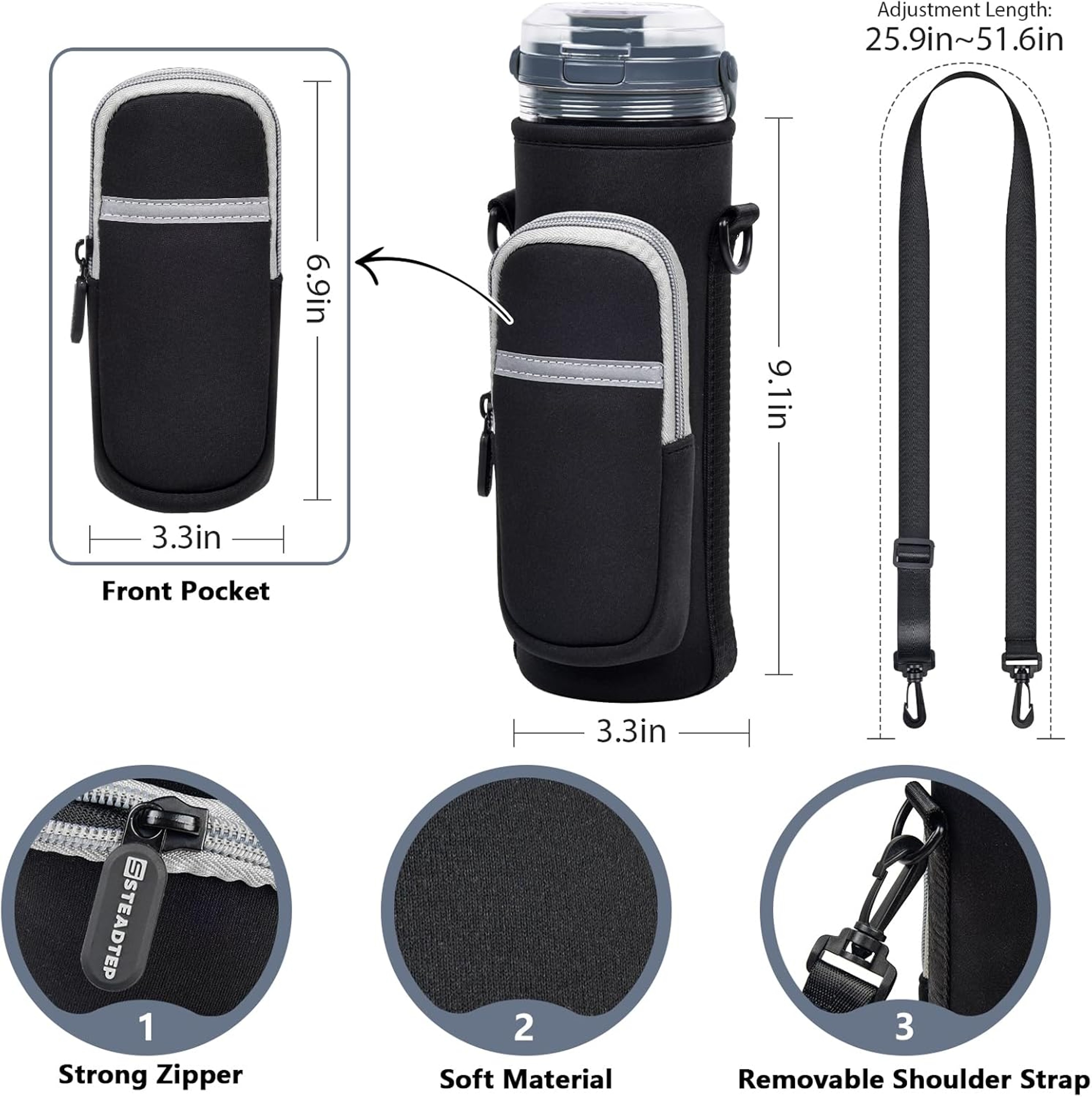Protective Ninja Blast Blender Case With Strap And Accessory Pocket 2