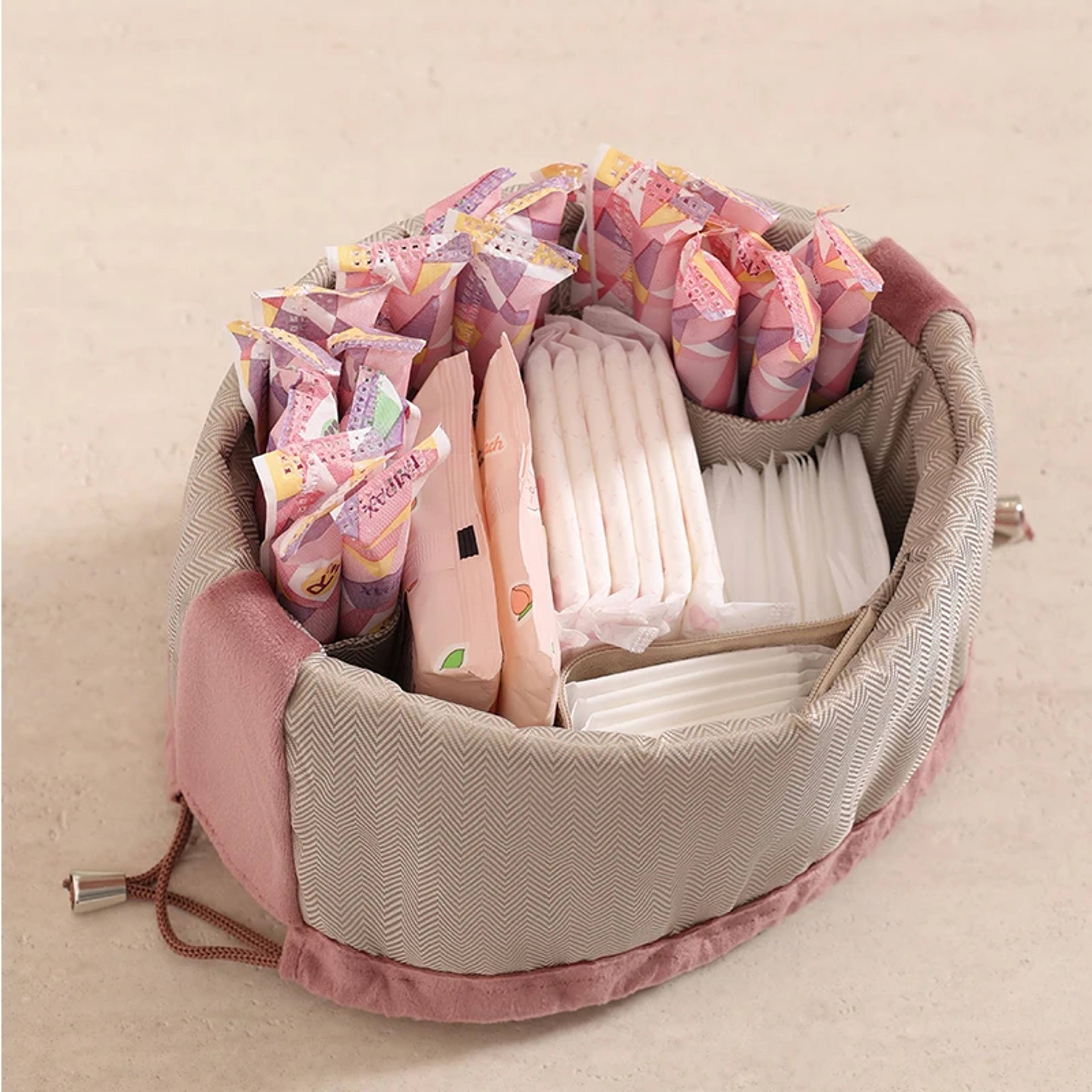 Velvet Travel Makeup Bag Large Capacity Cosmetic Organizer Pouch 7
