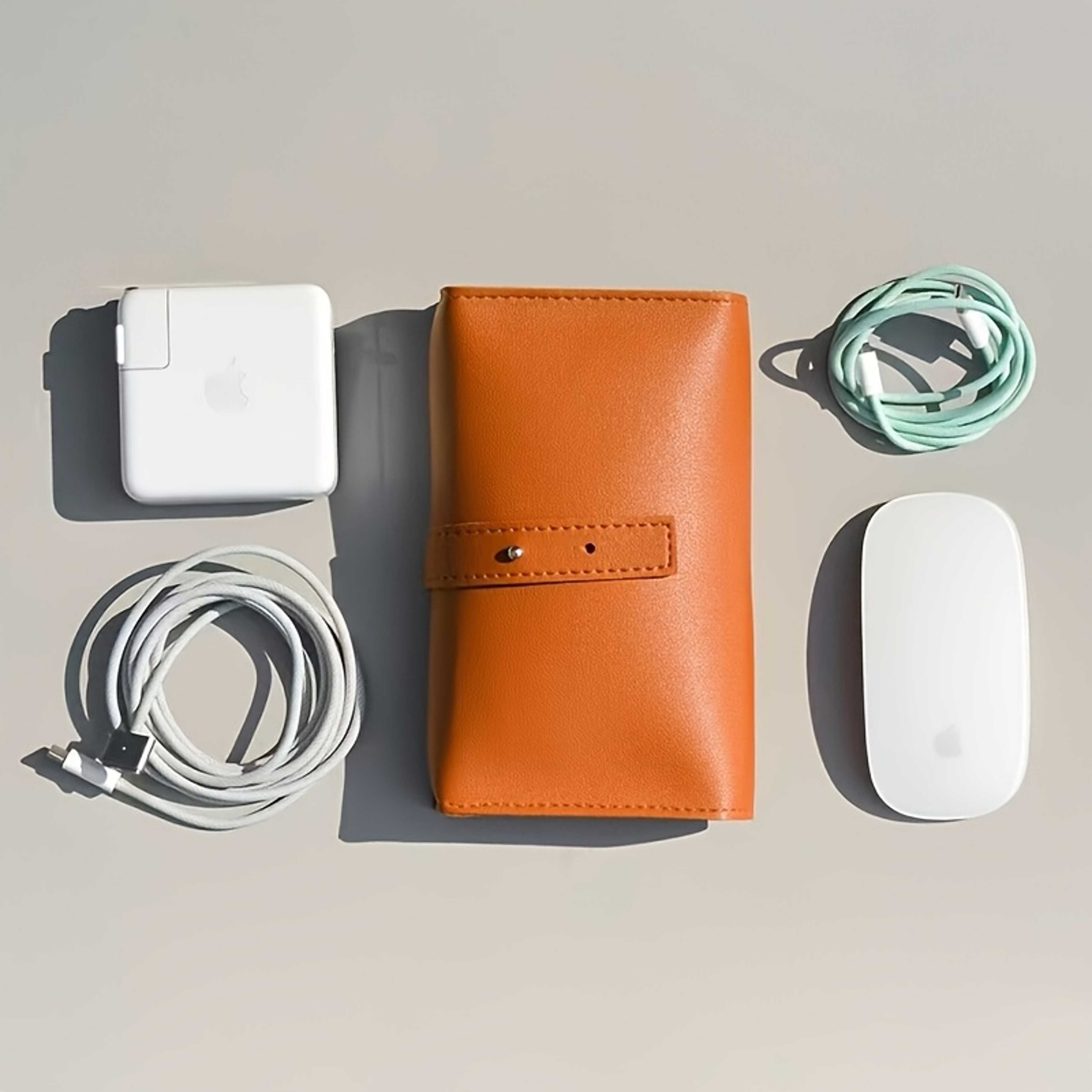 Tech Organizer Case With PU Leather MultiCompartment Storage For Cables Chargers And Pens 5