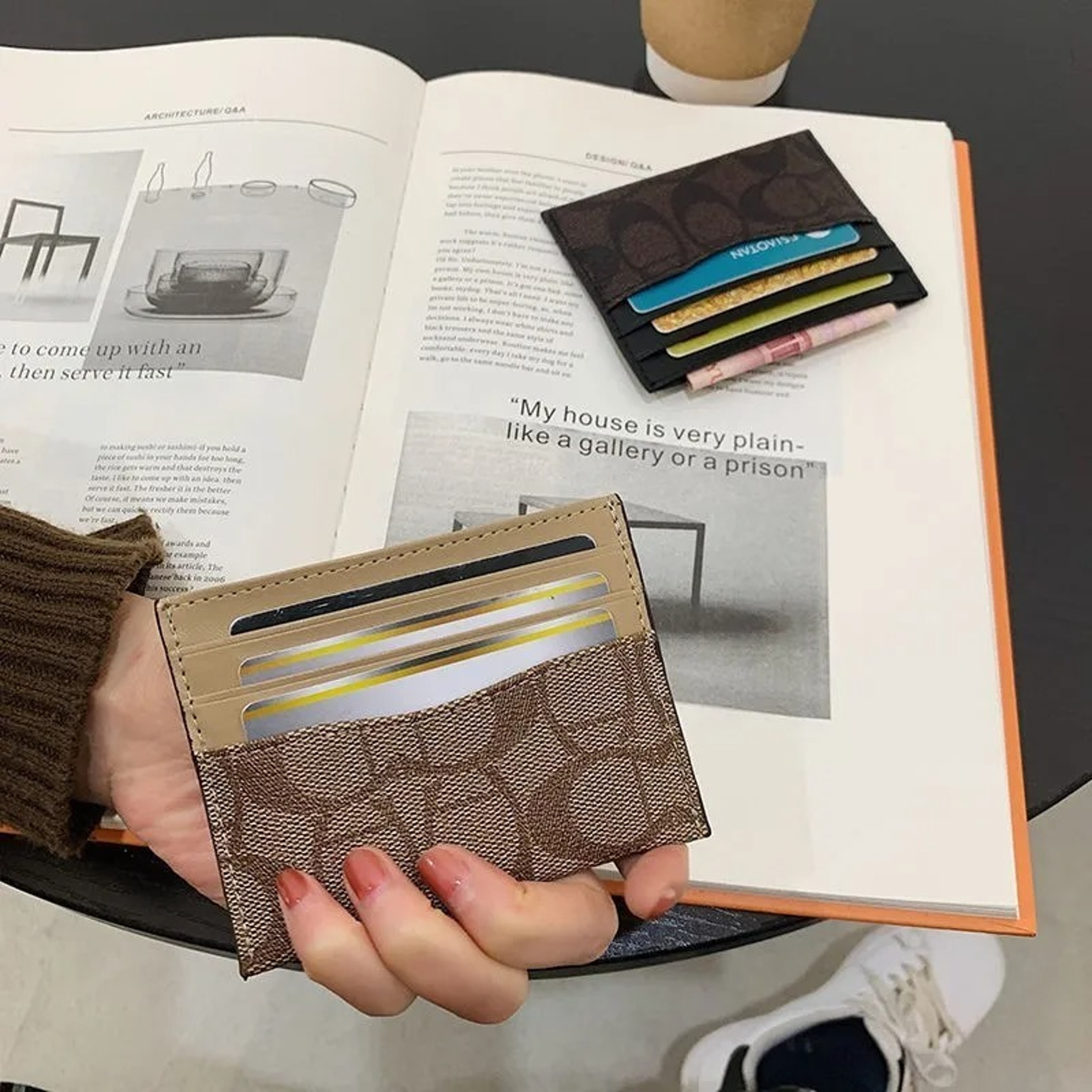 Blocking Card Holder Slim PU Wallet For Women 5