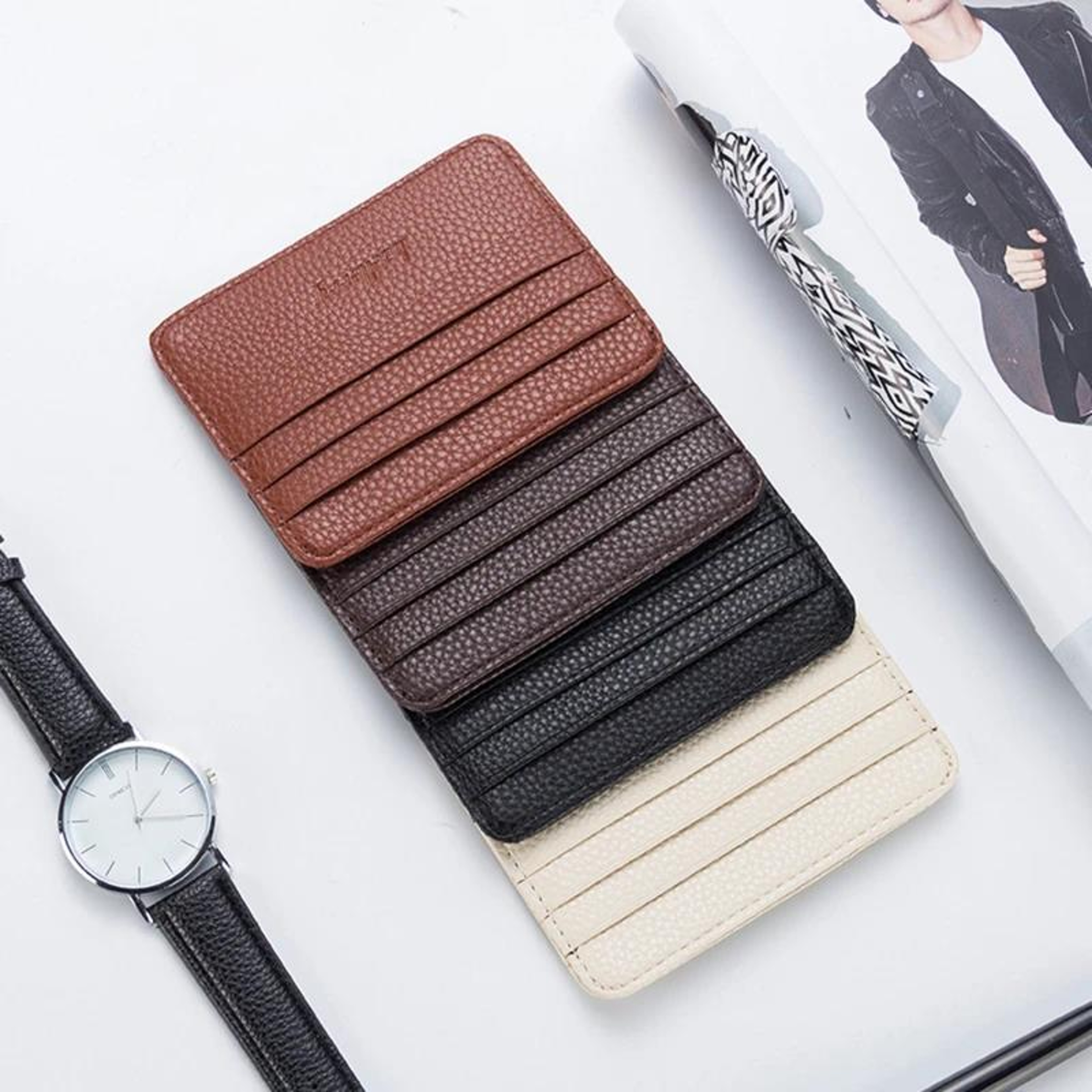 Ultra Slim Front Pocket Wallet With Card Slots And Money Clip 7