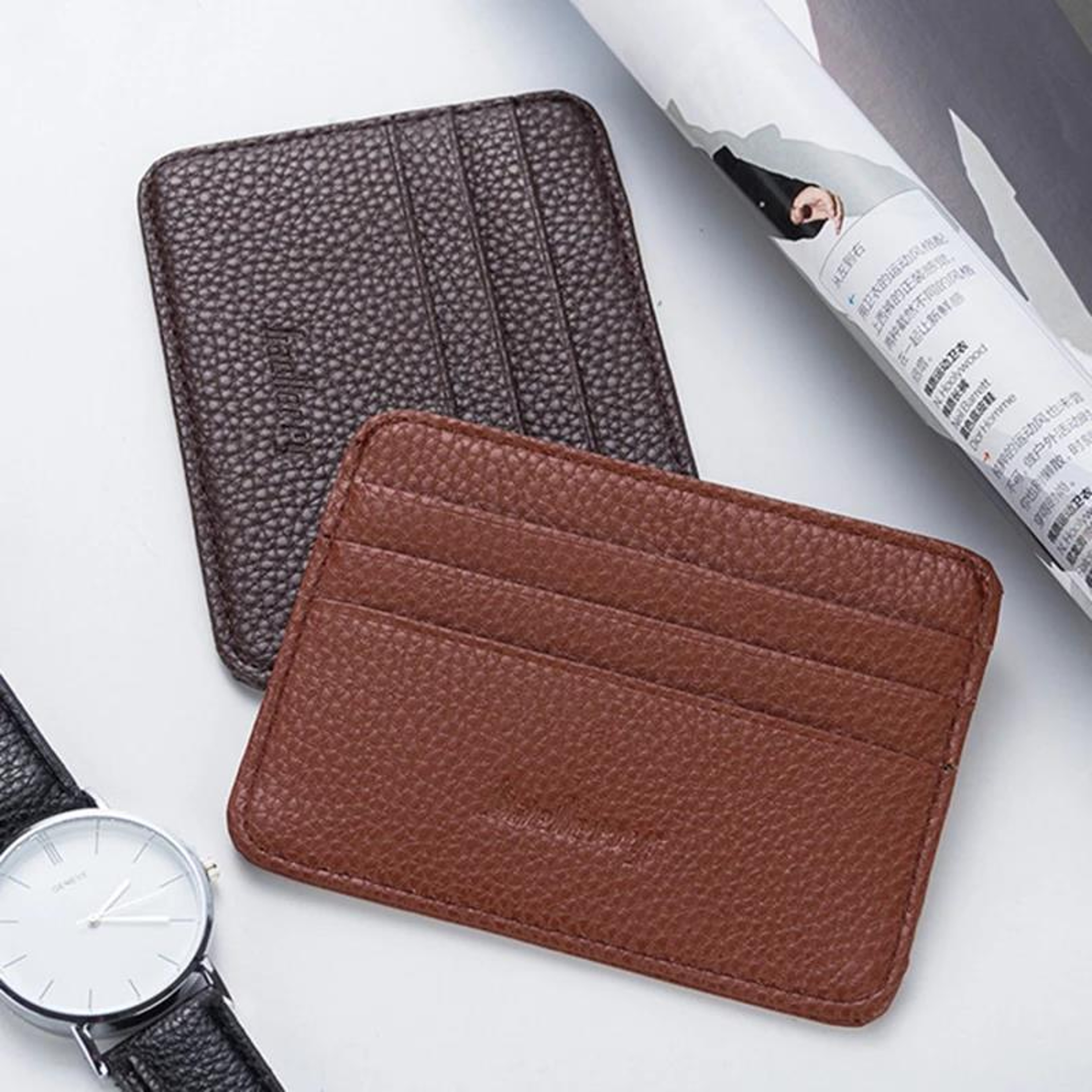 Ultra Slim Front Pocket Wallet With Card Slots And Money Clip 9