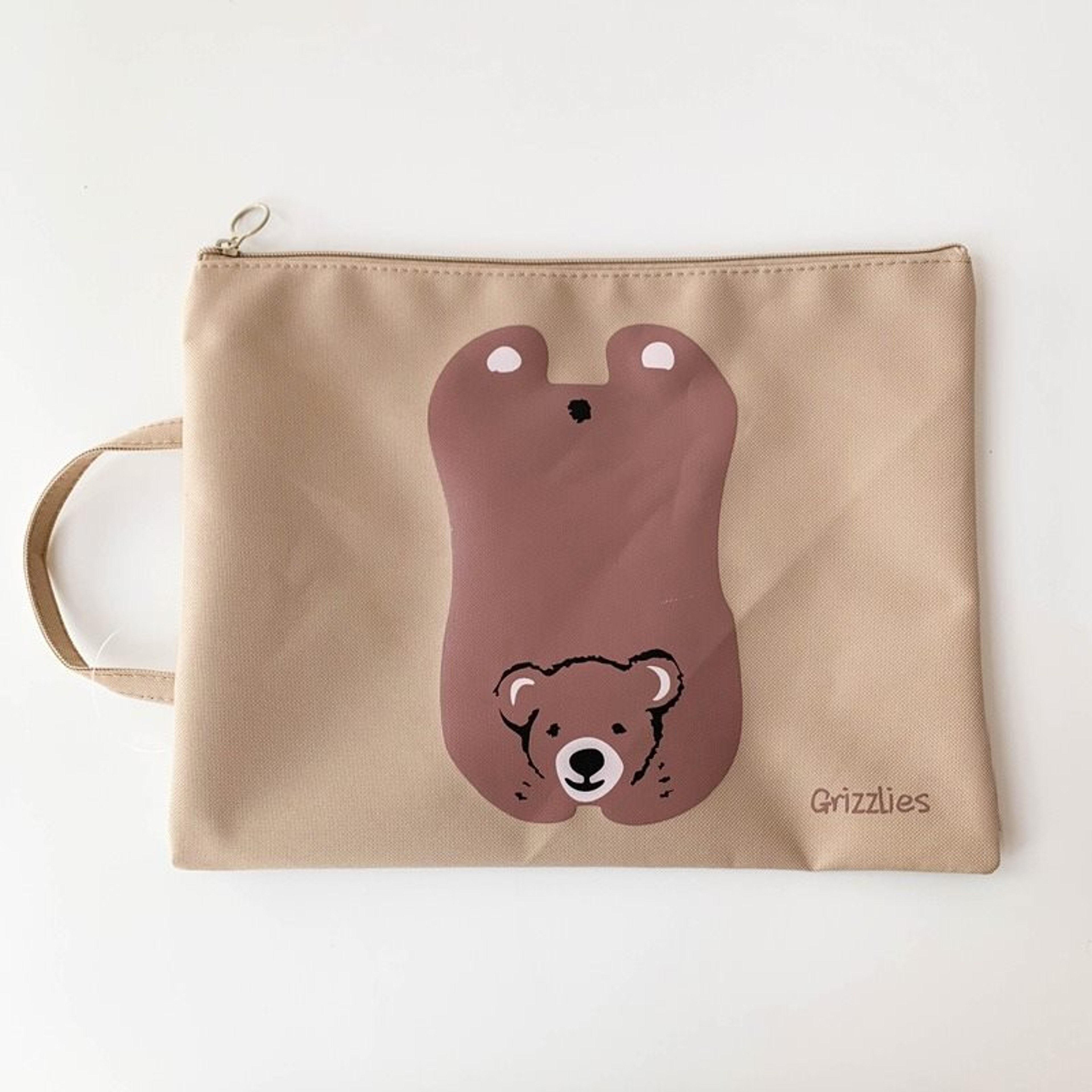 Cute Waterproof File Bag With Zipper Large Capacity Cartoon Book Organizer 2