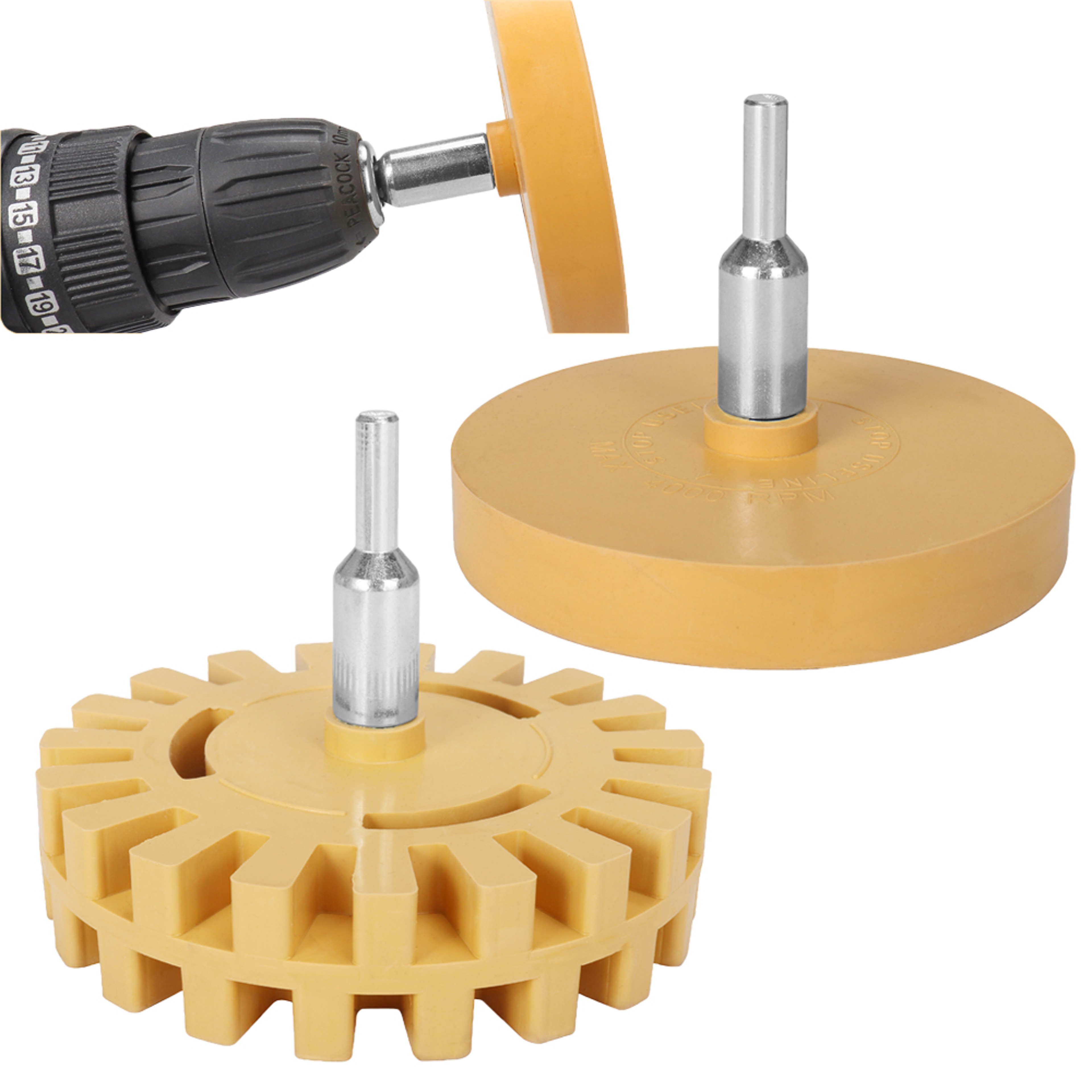 Car Eraser Wheel Adhesive Remover Drill Adapter 0