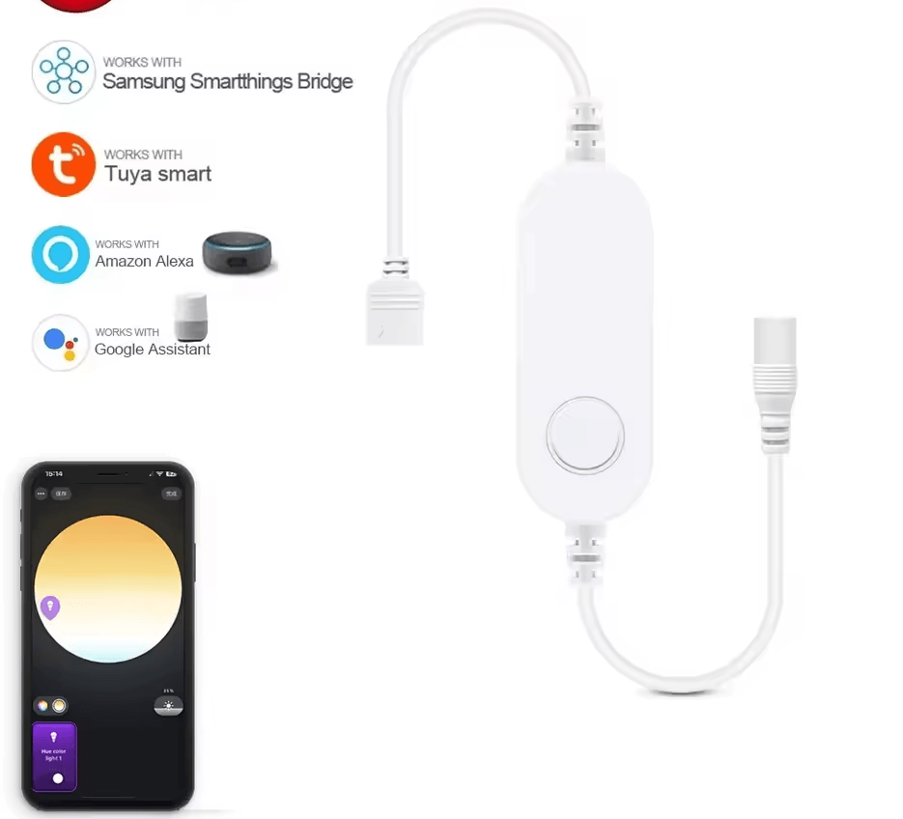 Smart LED Strip Dimmer Controller For RGB RGBW TecTuya Alexa SmartThings 8