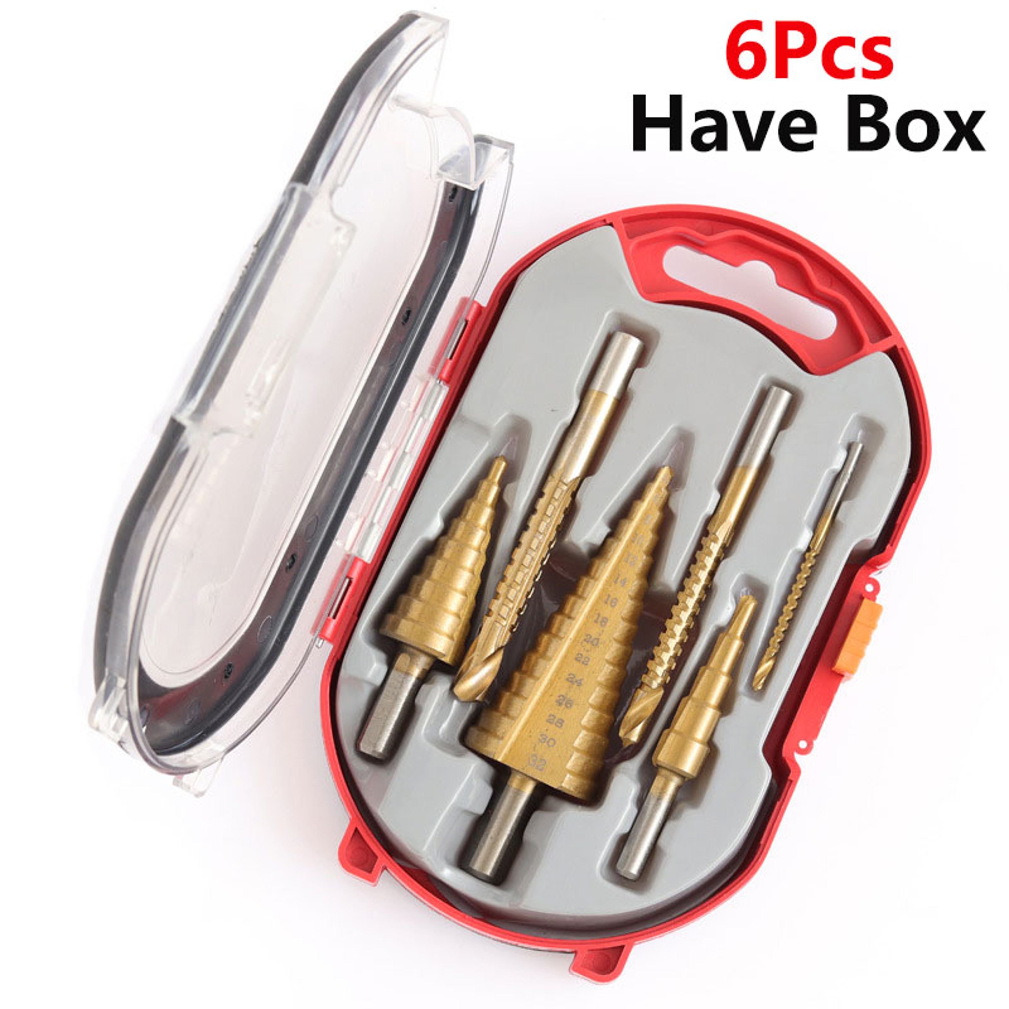 Titanium Step Drill Bit Set Multi Size Hole Opener For Wood And Metal 1