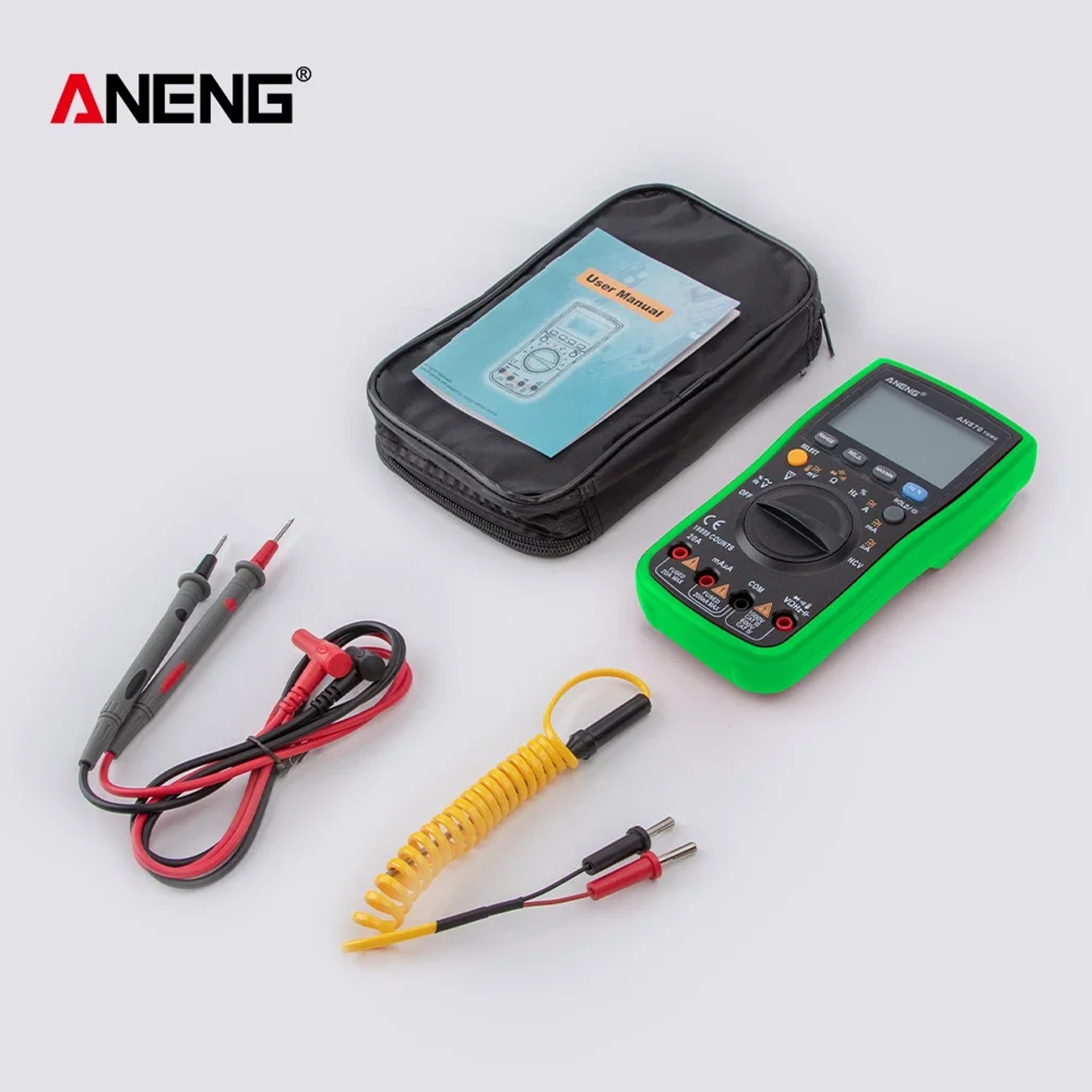 Count Digital Multimeter NCV Voltage Tester Current Capacitance Resistance 2