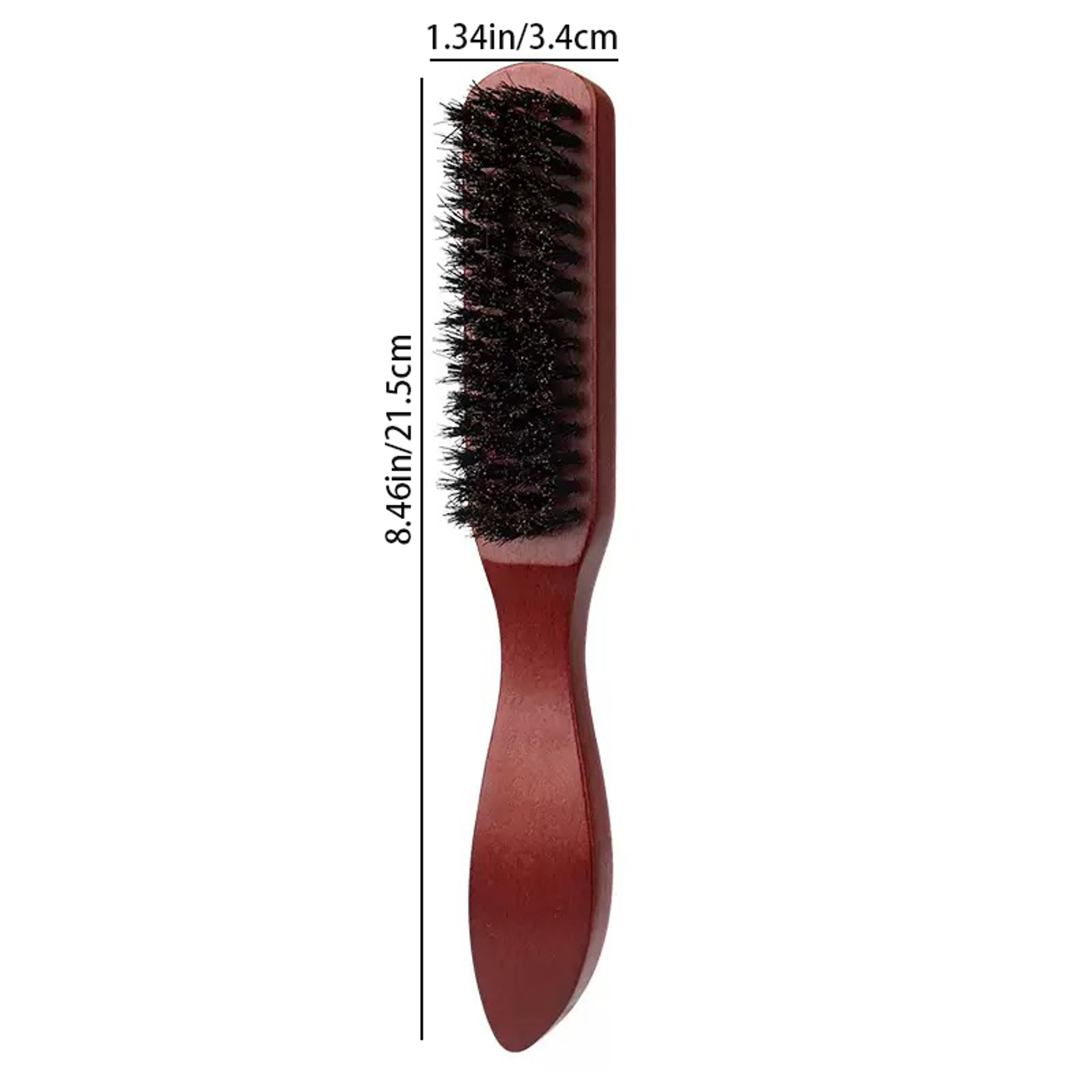 Boar Bristle Slick Back Hair Brush For Sleek Ponytail Bun Flyaway Control 4
