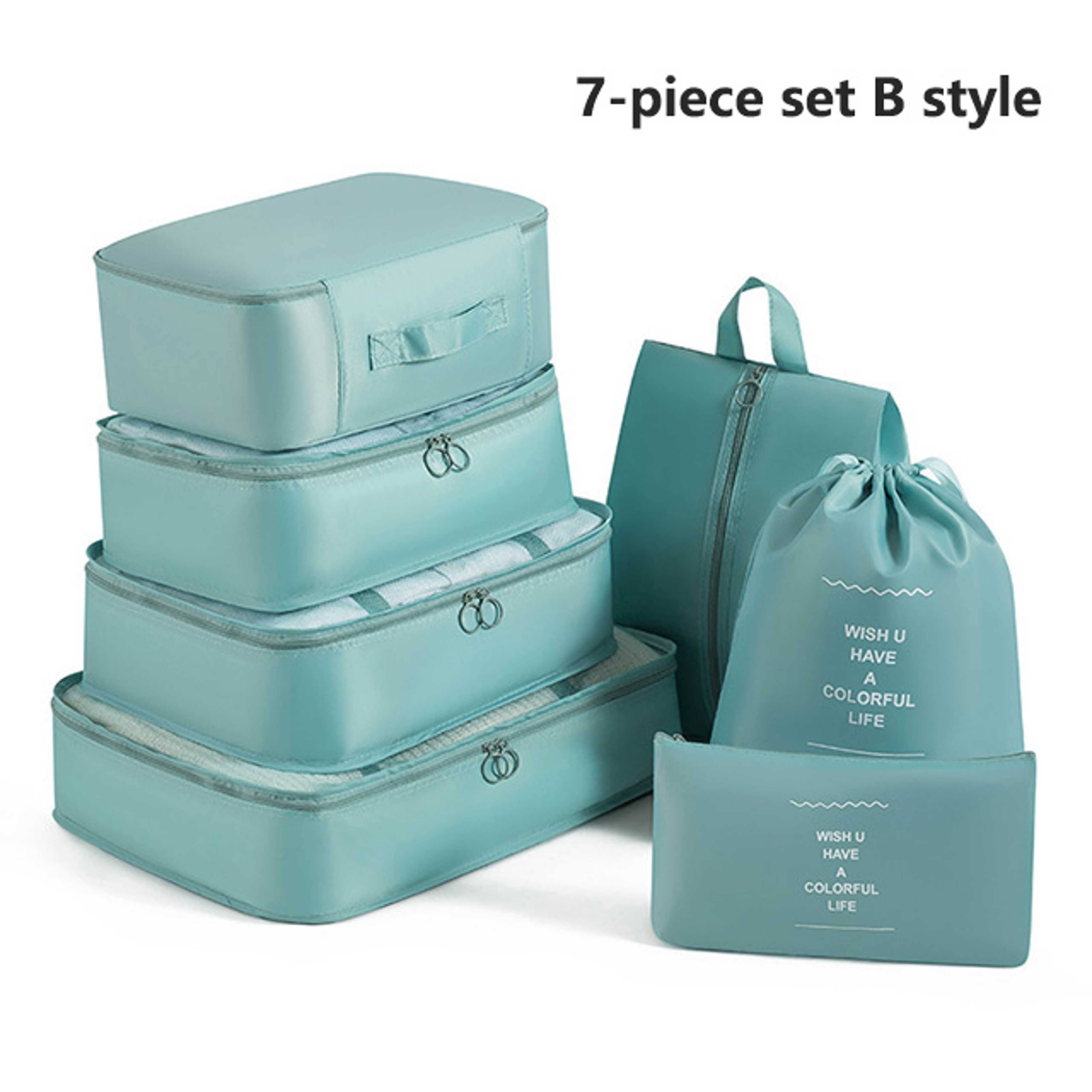 Packing Cubes Travel Organizer Set For Suitcase Storage 8
