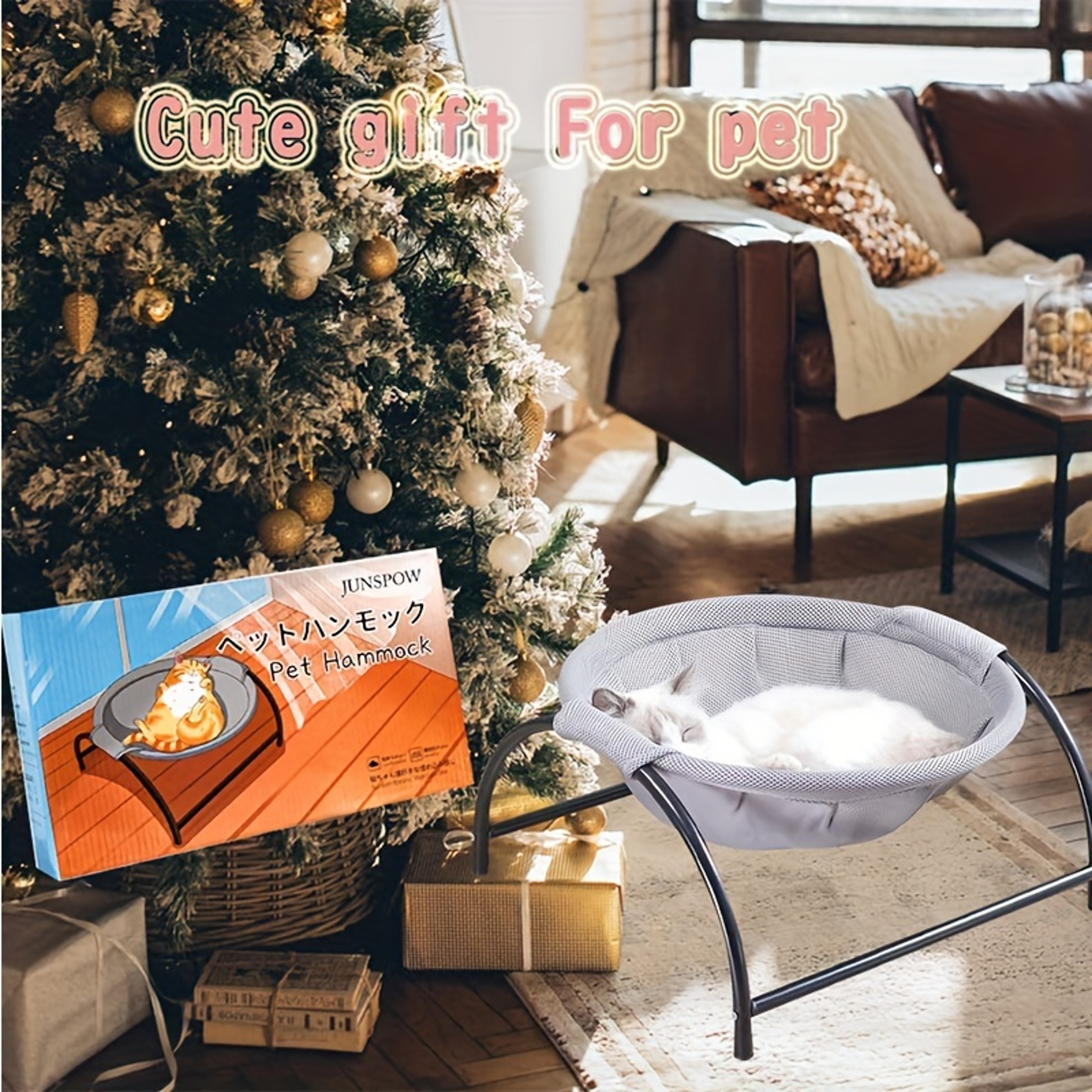Breathable Cat Hammock Bed Cooling Window Cot 2