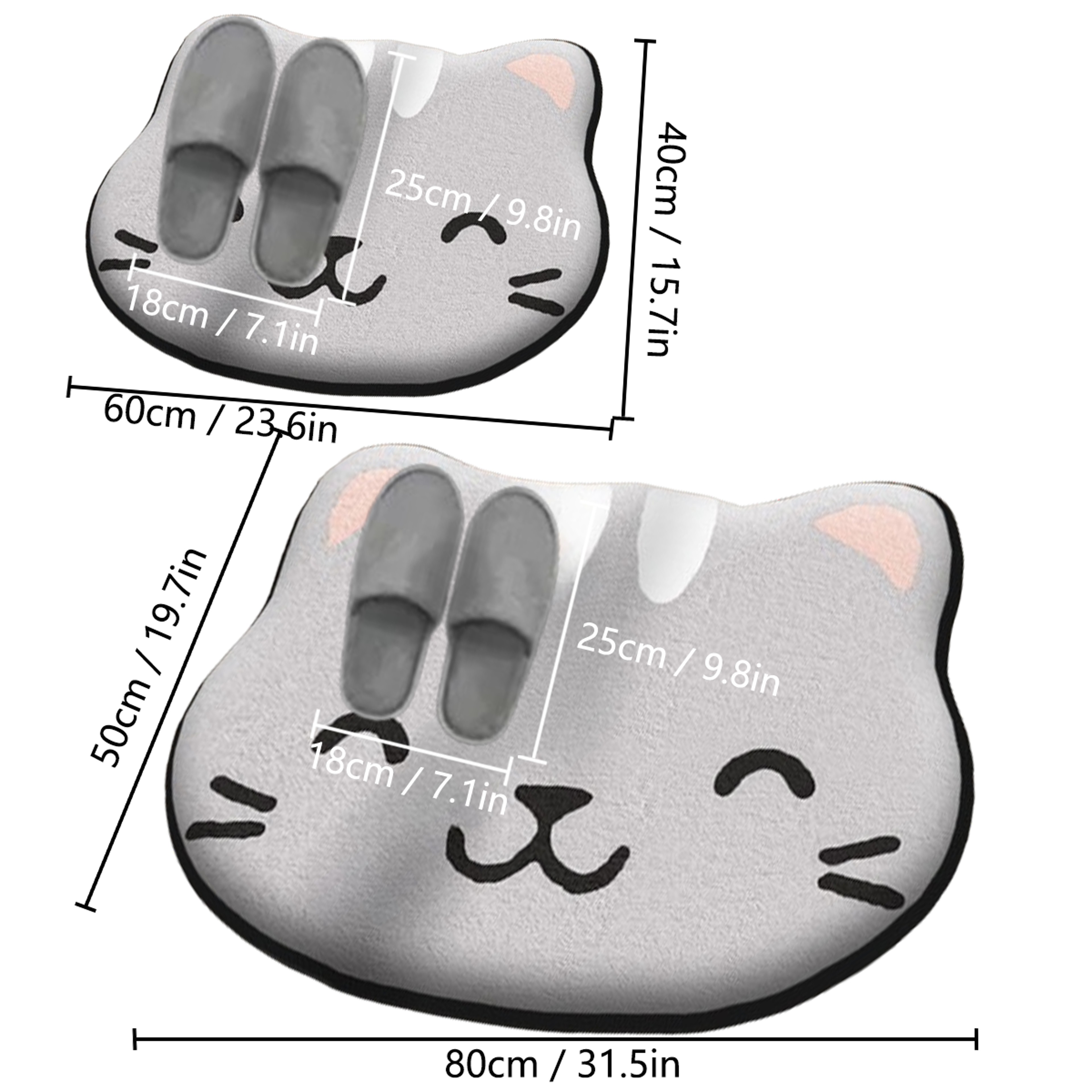 Thickened Absorbent Non Slip Bathroom Toilet Mat 2