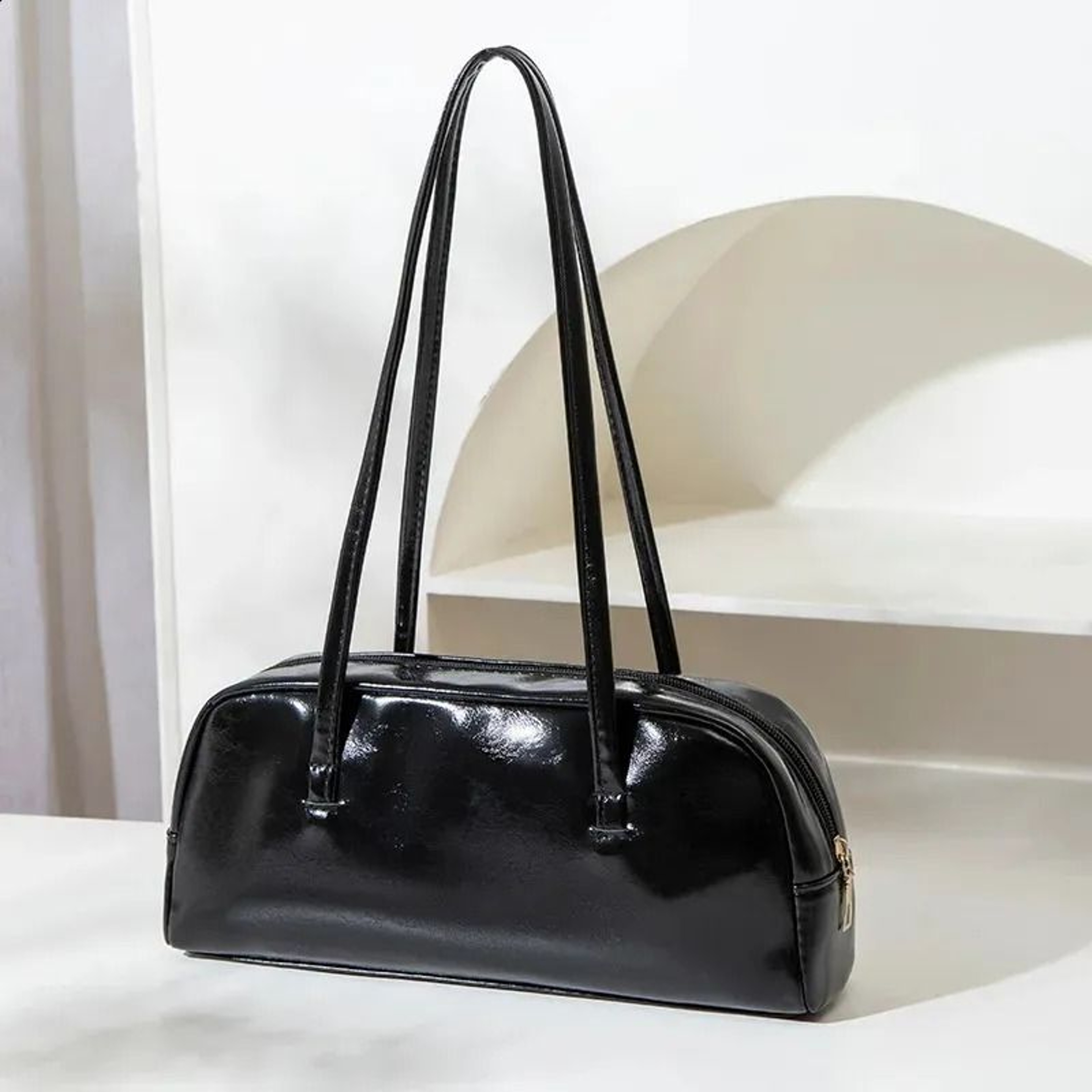 Versatile Womens Shoulder Bag Long Strap Zipper Handbag For Work Travel And Parties 0