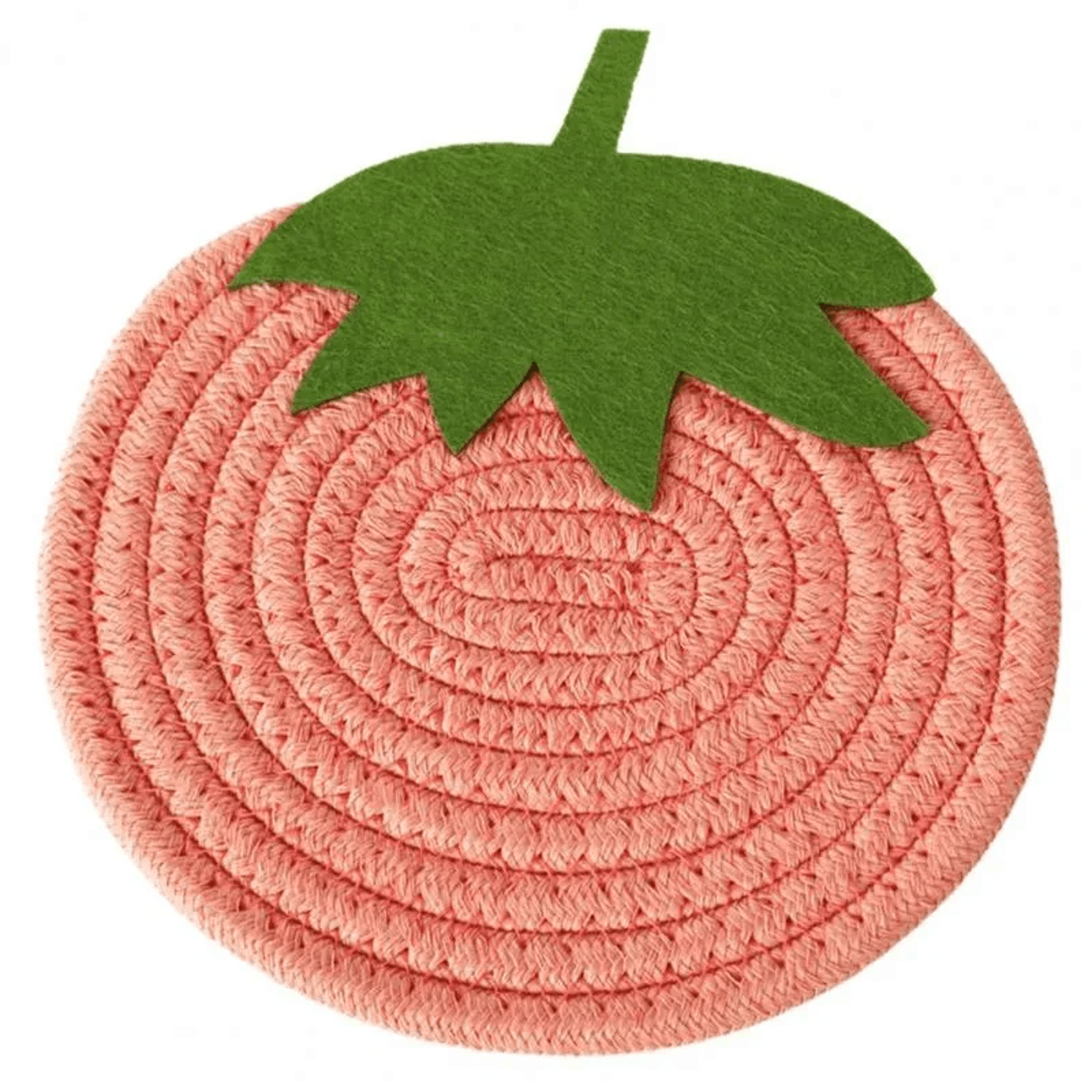 Fruit Shape Cotton Rope Coasters Absorbent Tea Cup Mats 0
