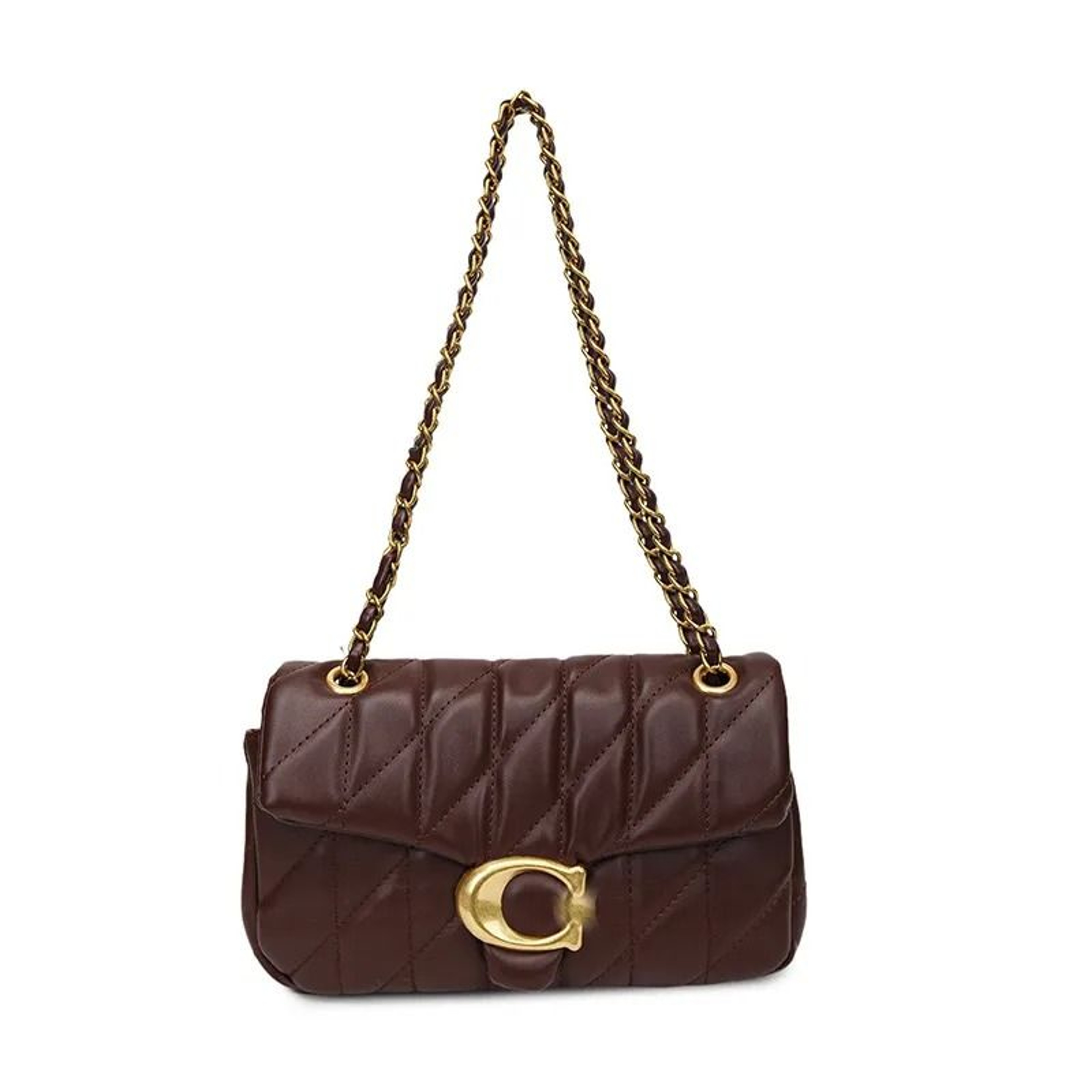 Tabby Chic Small Square Leather Shoulder Crossbody Bag For Women 0