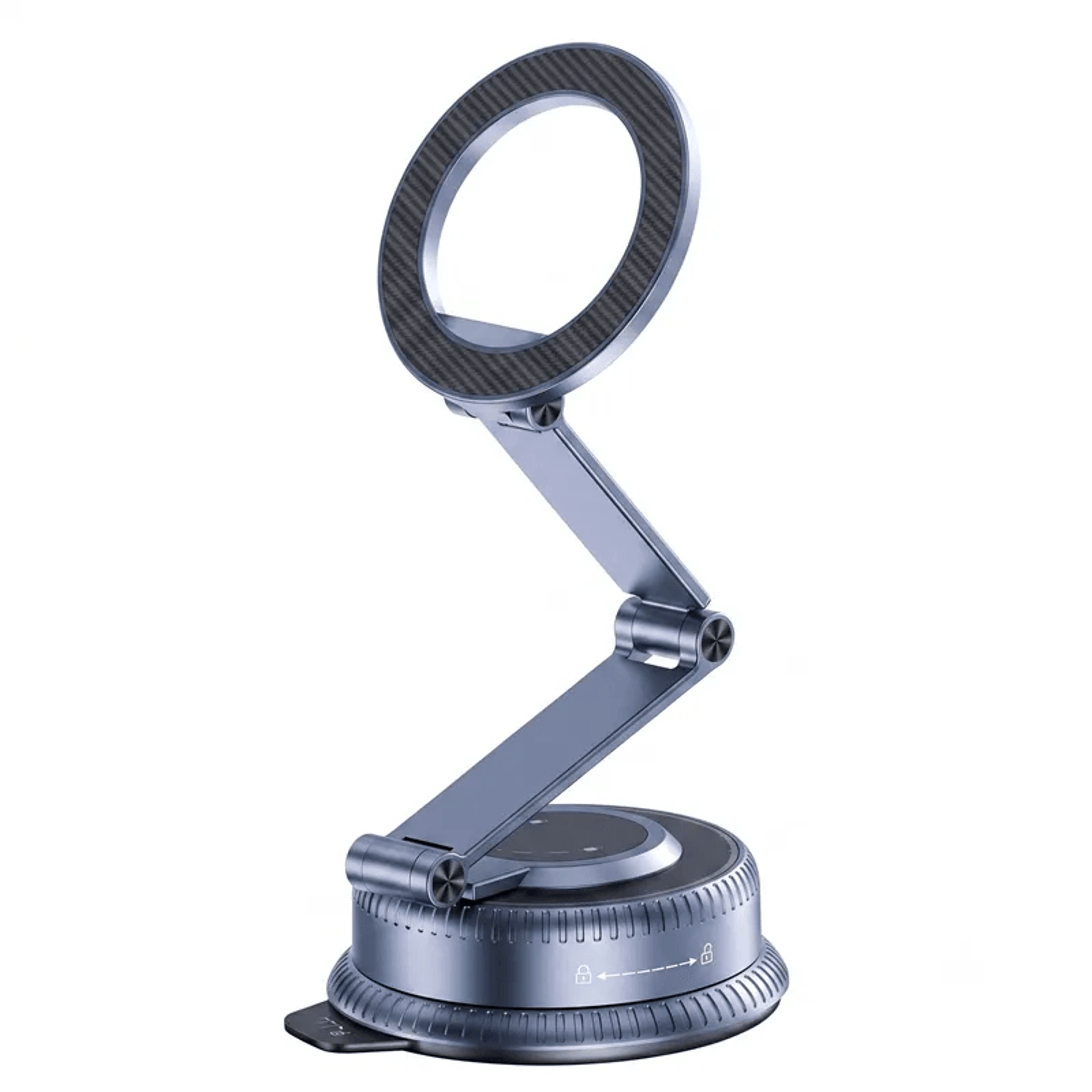 Magnetic Car Phone Mount Long Arm Vacuum Suction Holder 0