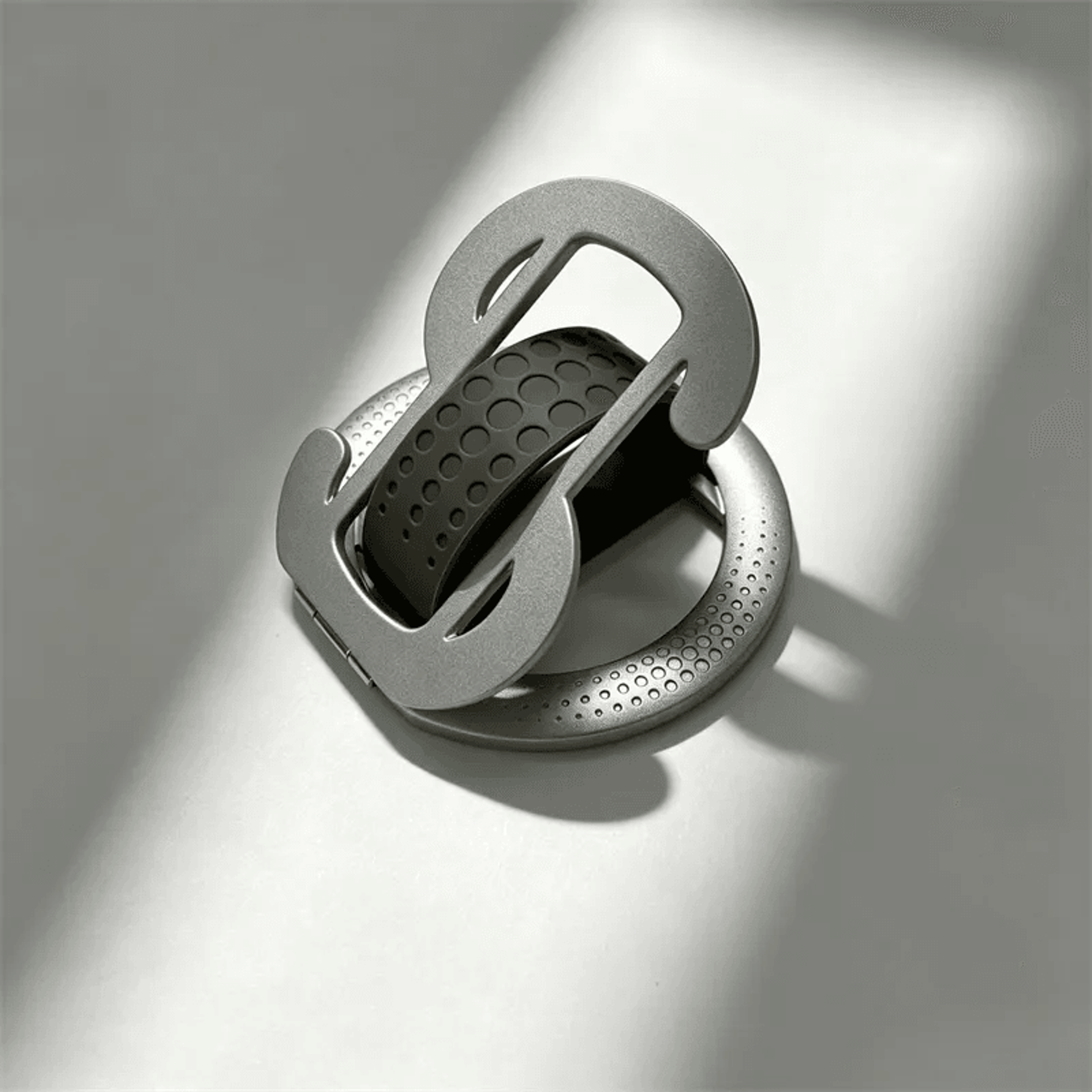 MagSafe Phone Grip Case With Foldable Silicone Ring Stand 3