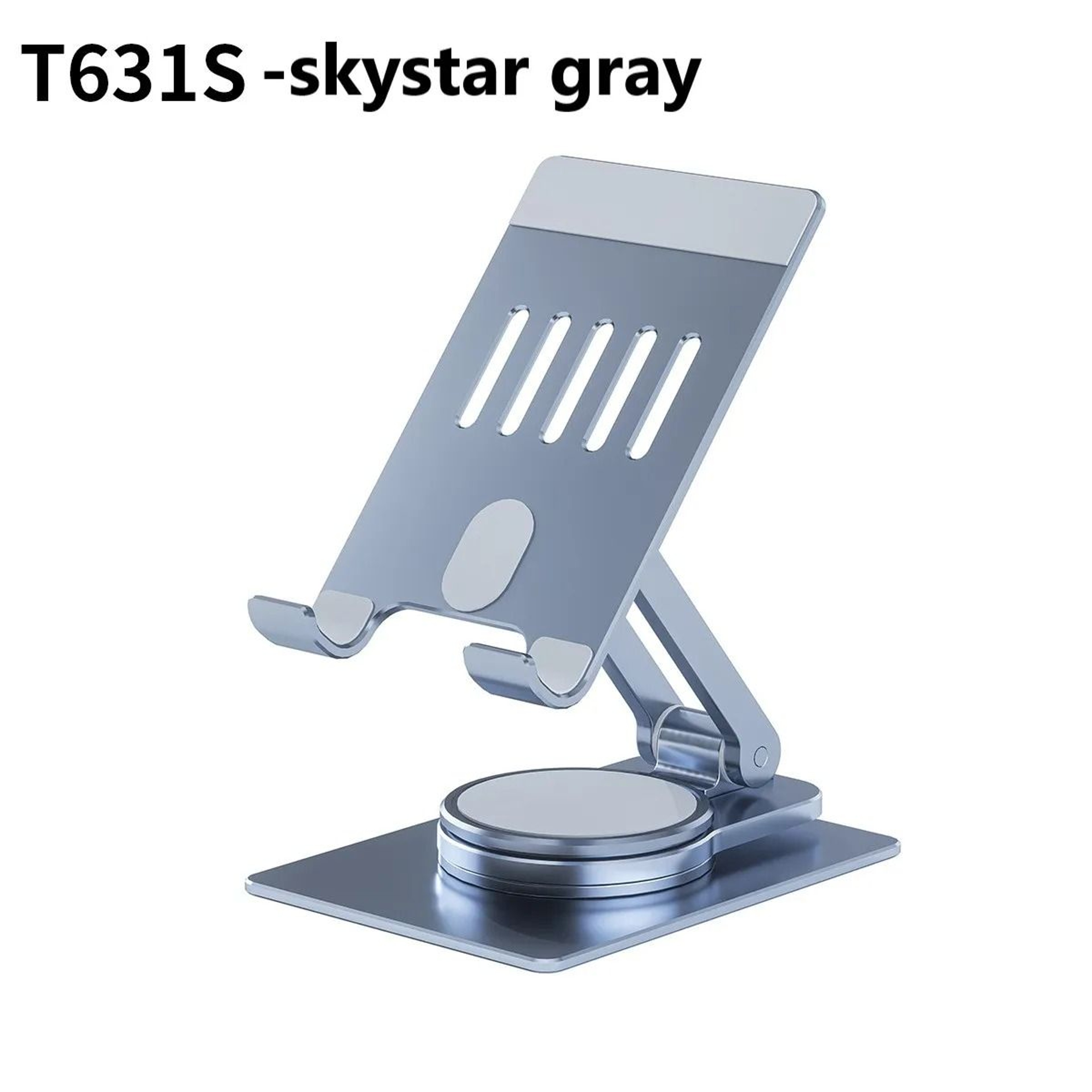 Rotating Folding Phone Holder Aluminum Alloy Adjustable Desk Tablet Stand 2