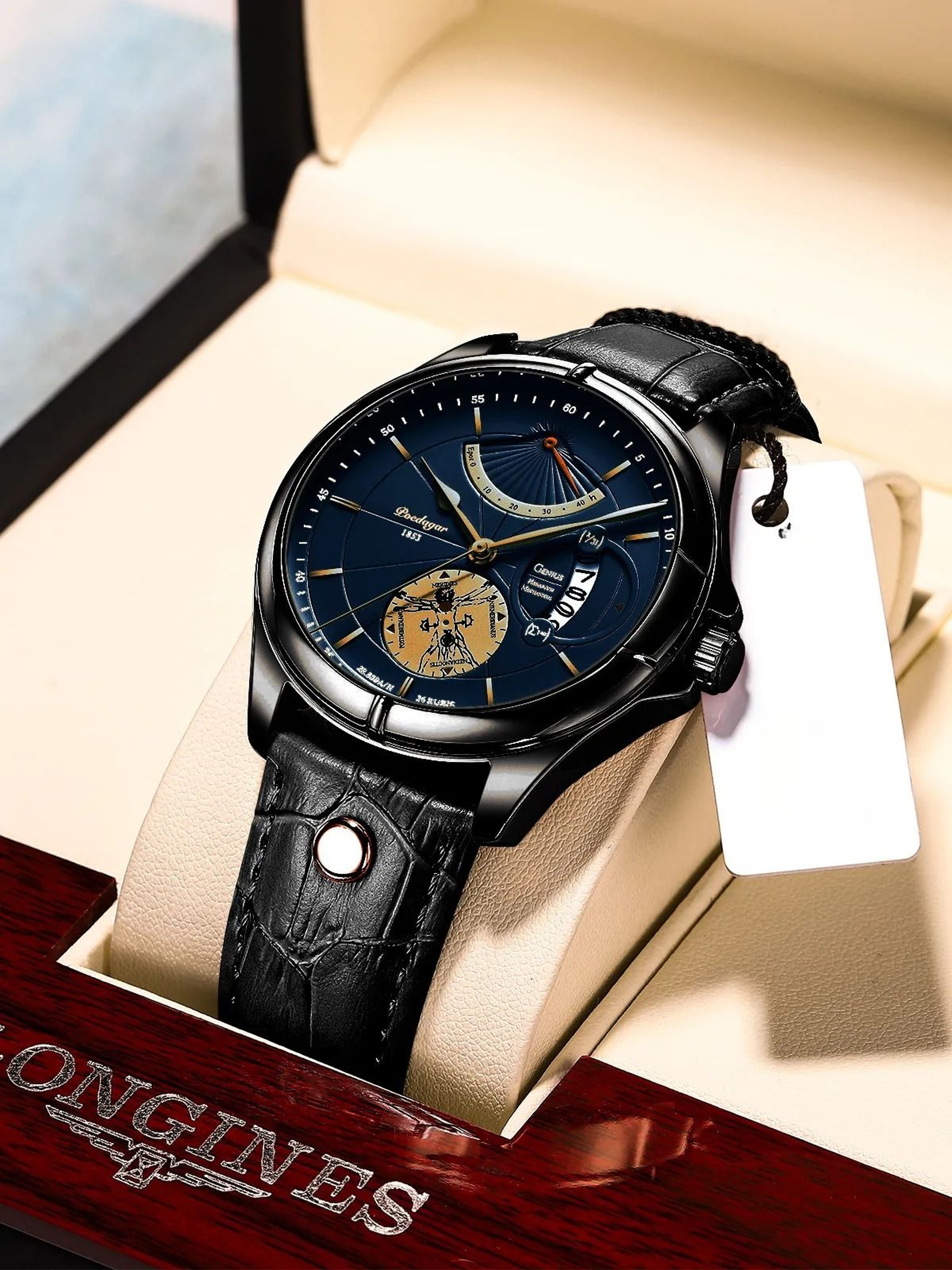 Sports Watch Waterproof Quartz Calendar Watch For Outdoor Casual Business Wear 3