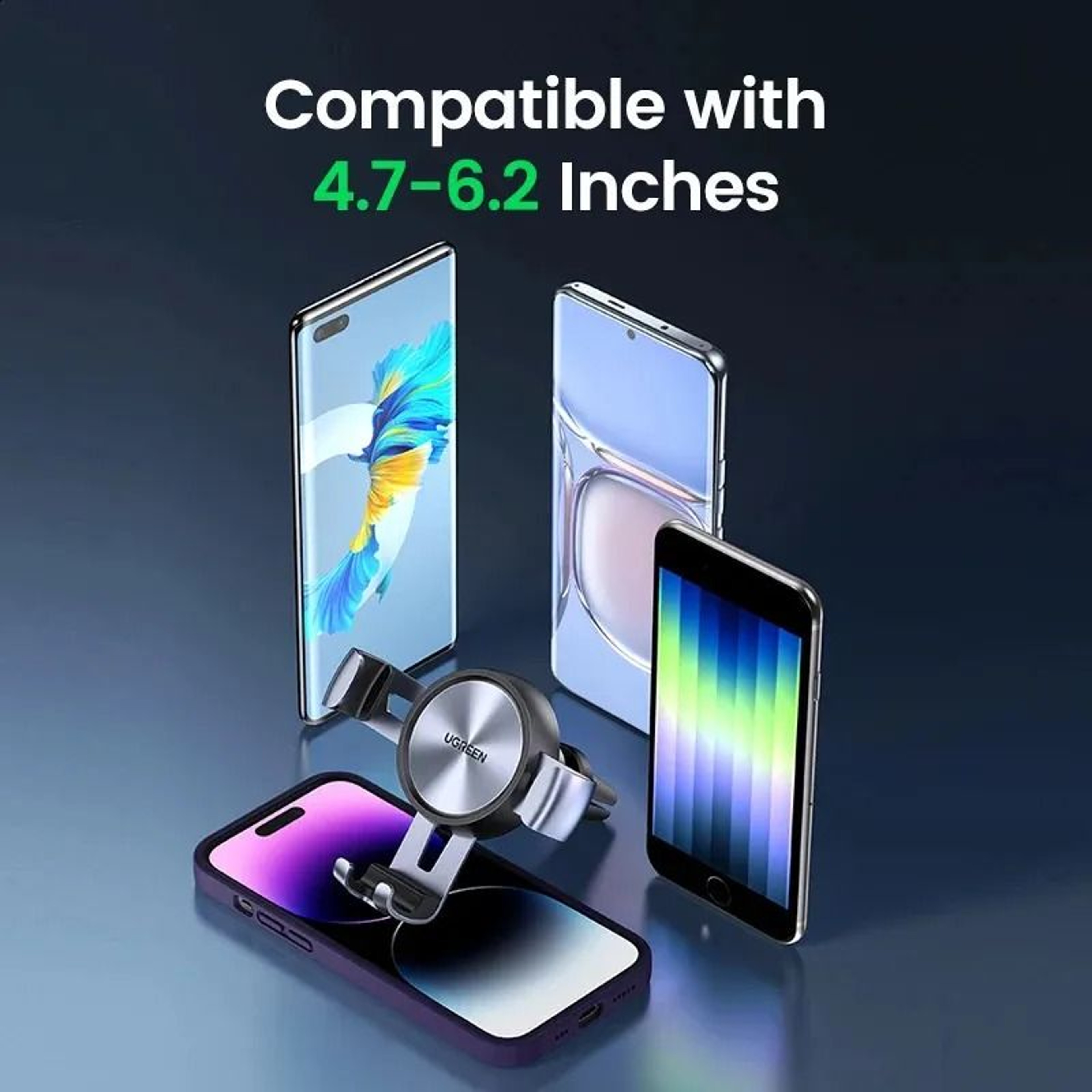 Gravity Car Phone Holder Air Vent Mount For Smartphones 4