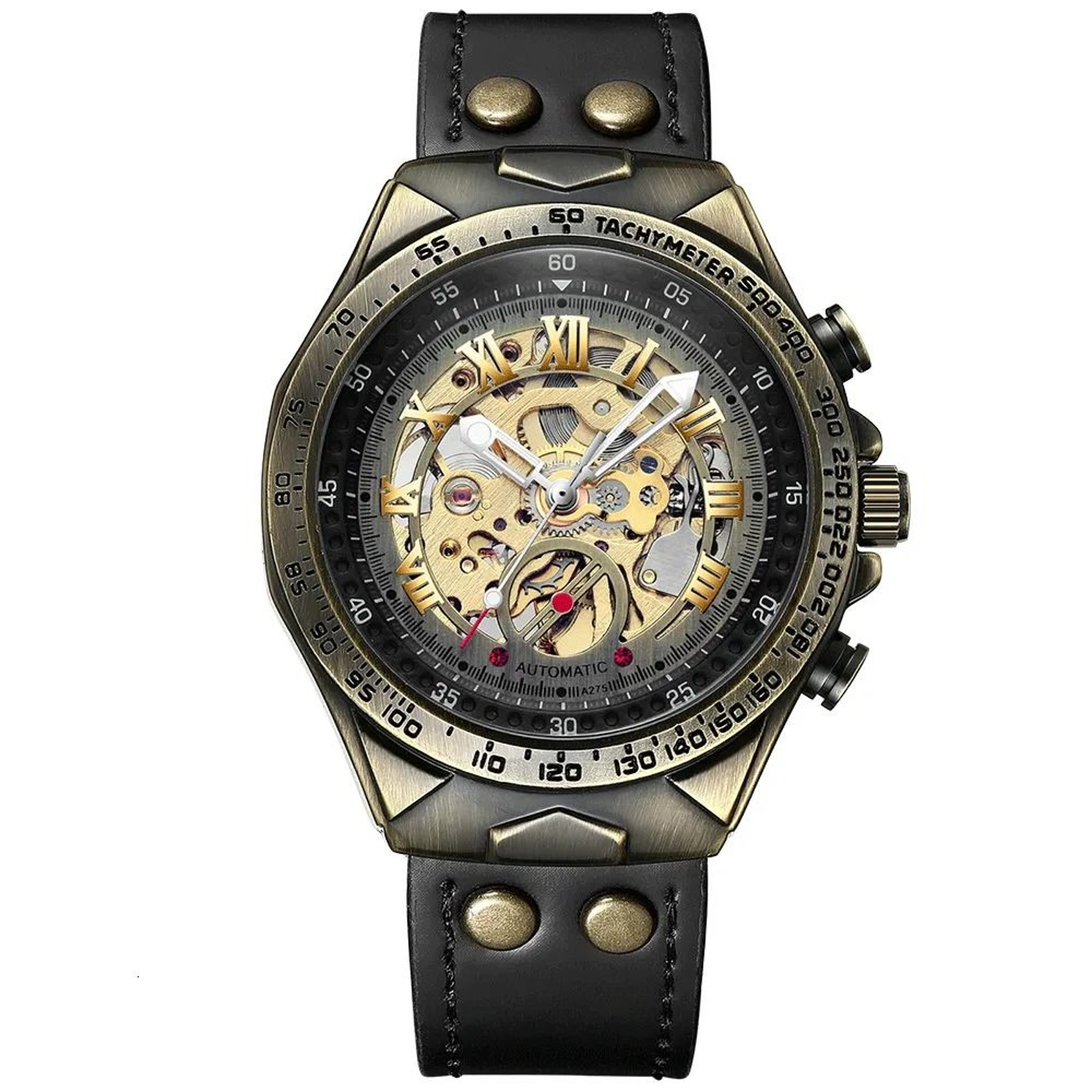 Binbang Retro Bronze Automatic Mechanical Mens Watch 1