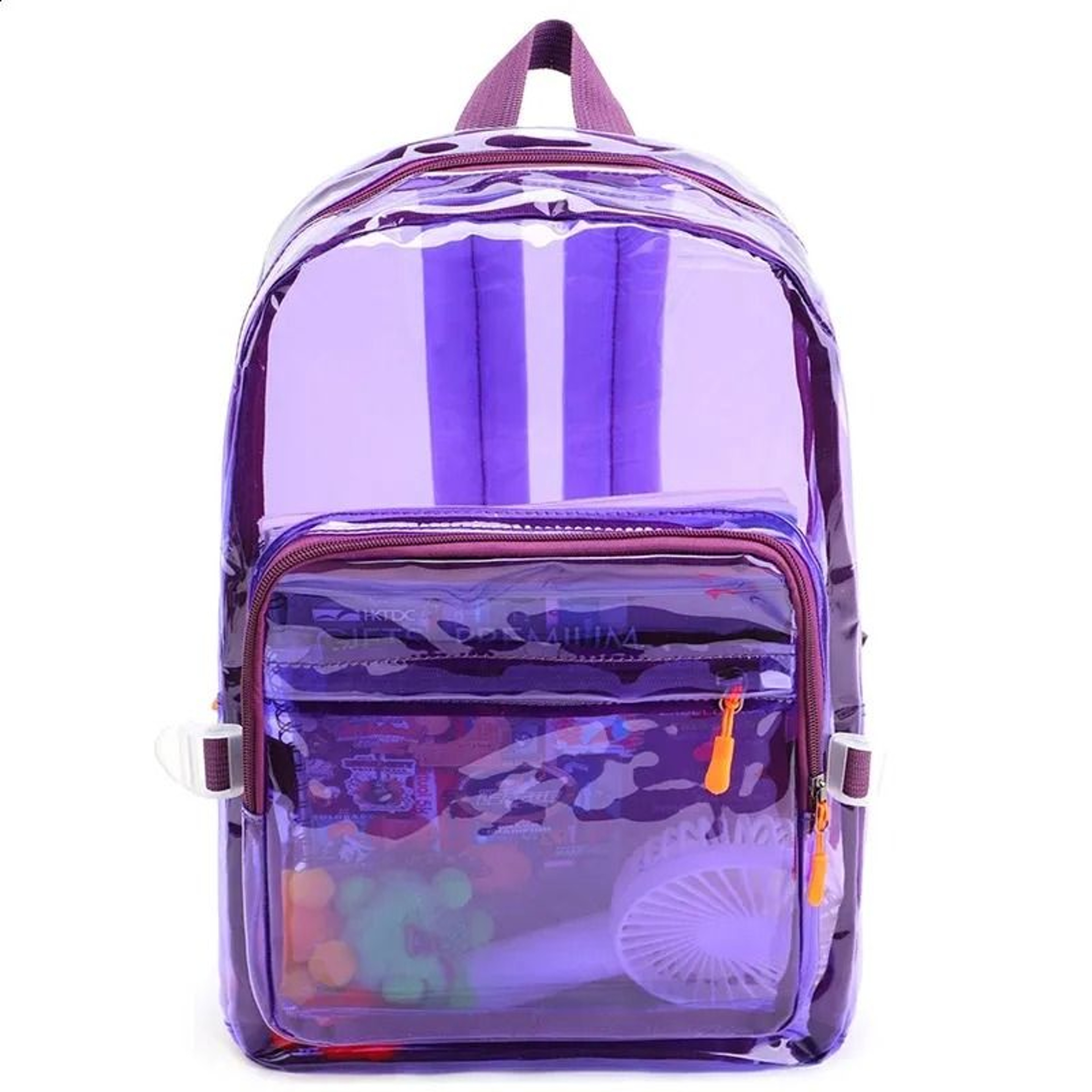 Transparent PVC Backpack Lightweight Waterproof Clear School Bookbag 4