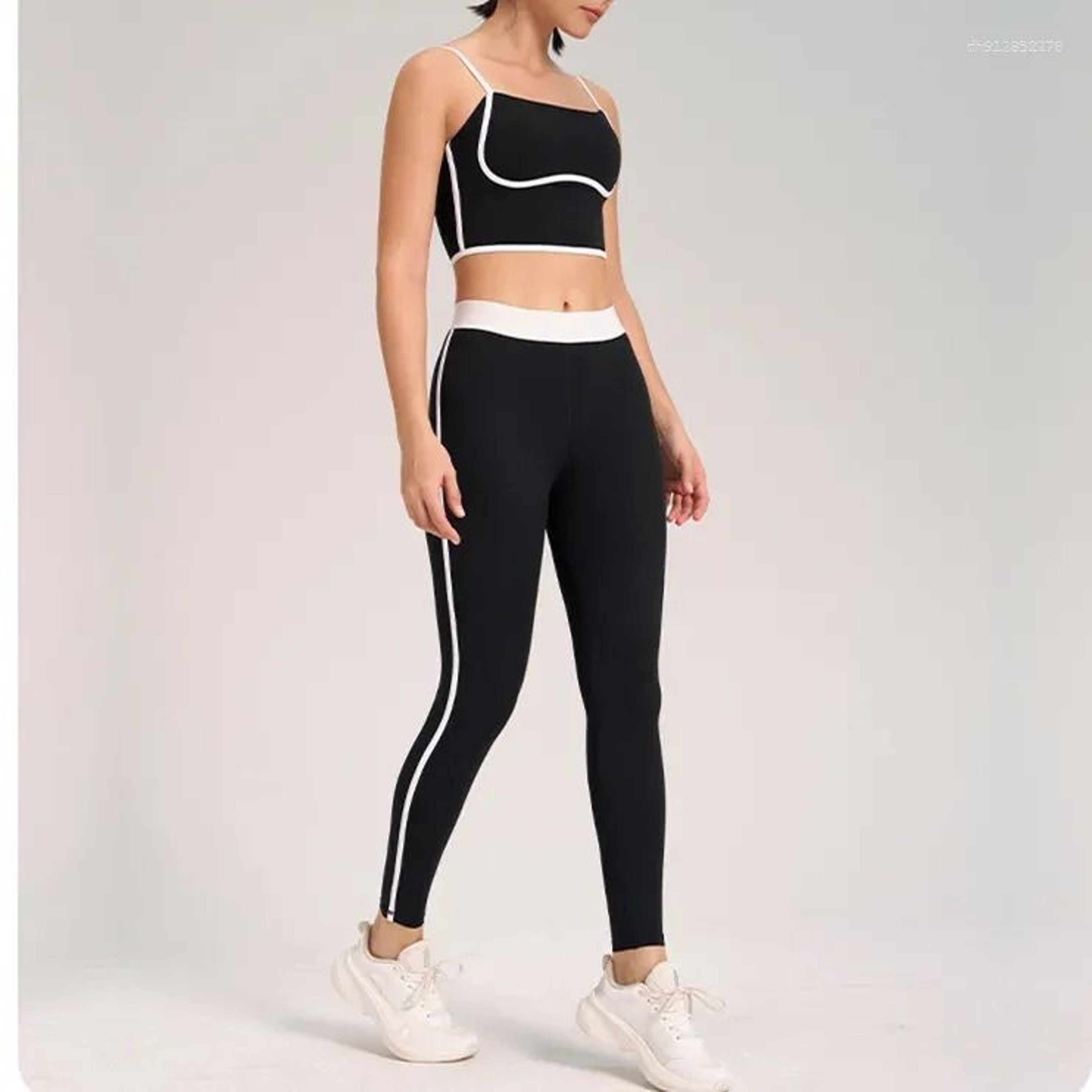 Women Yoga Set Sports Bra High Waist Leggings Activewear 4