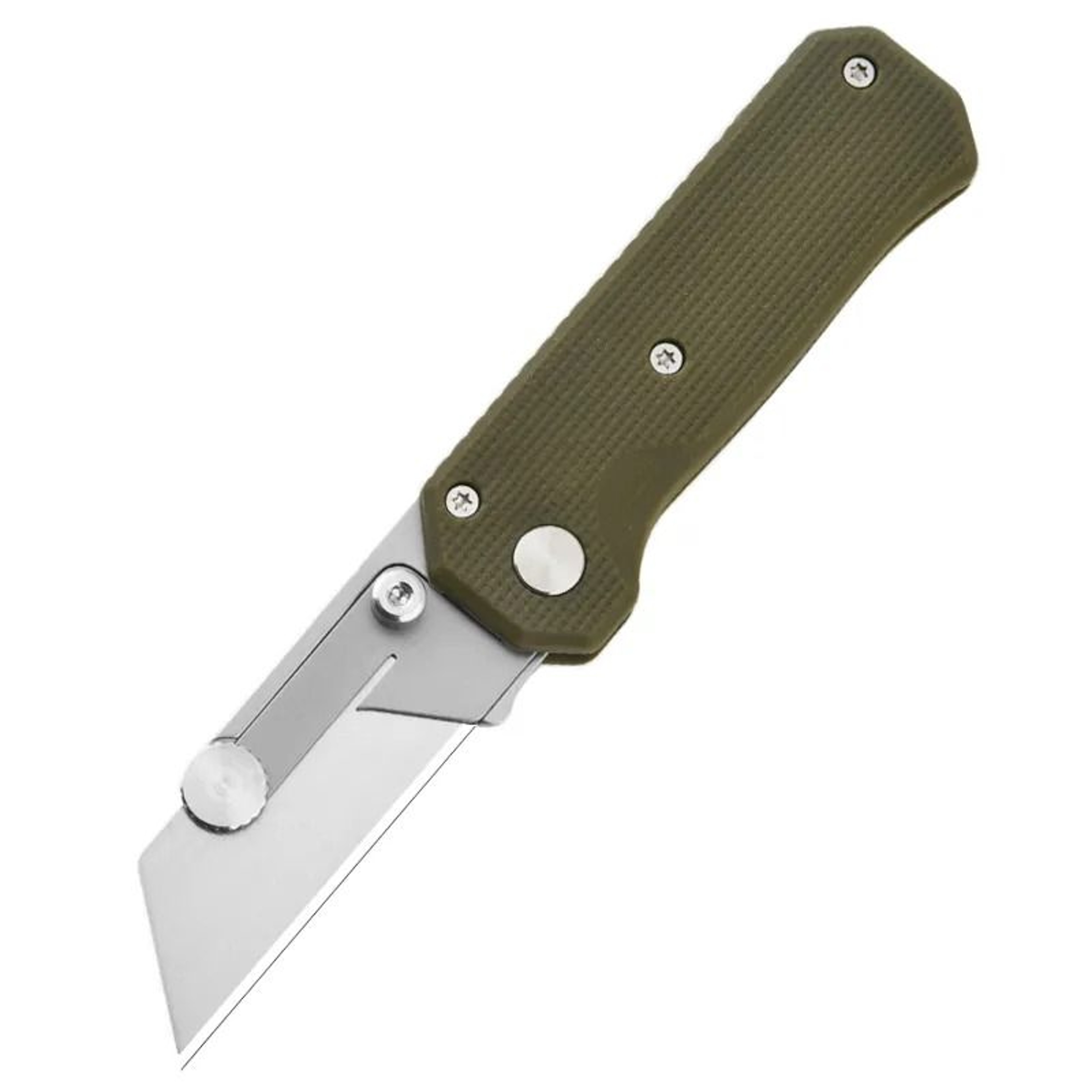 Titanium Coated Tanto Pocket Utility Knife GRN Handle Folding EDC Tool 1