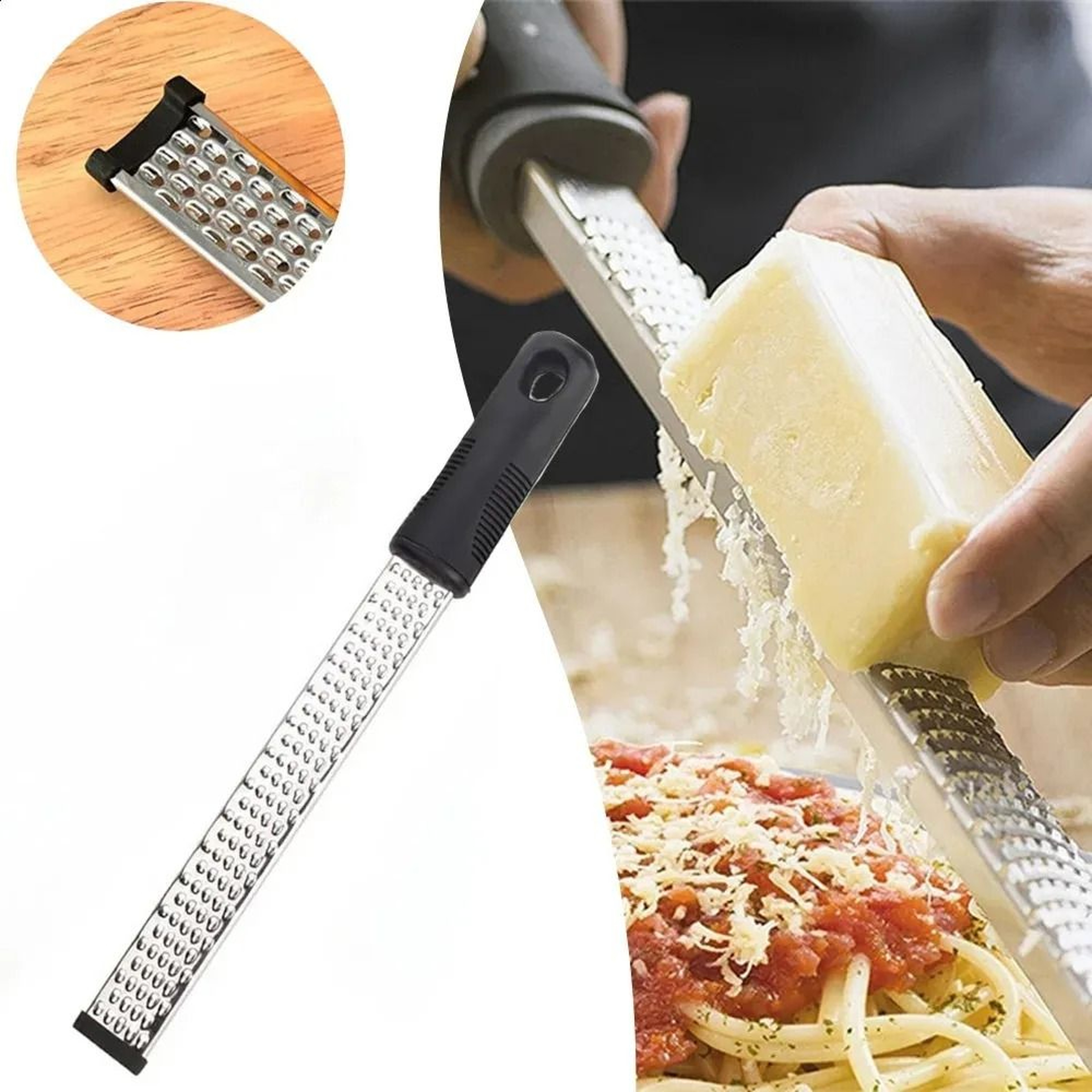 Multifunction Stainless Steel Handheld Cheese Grater Lemon Zester Kitchen Tool 0