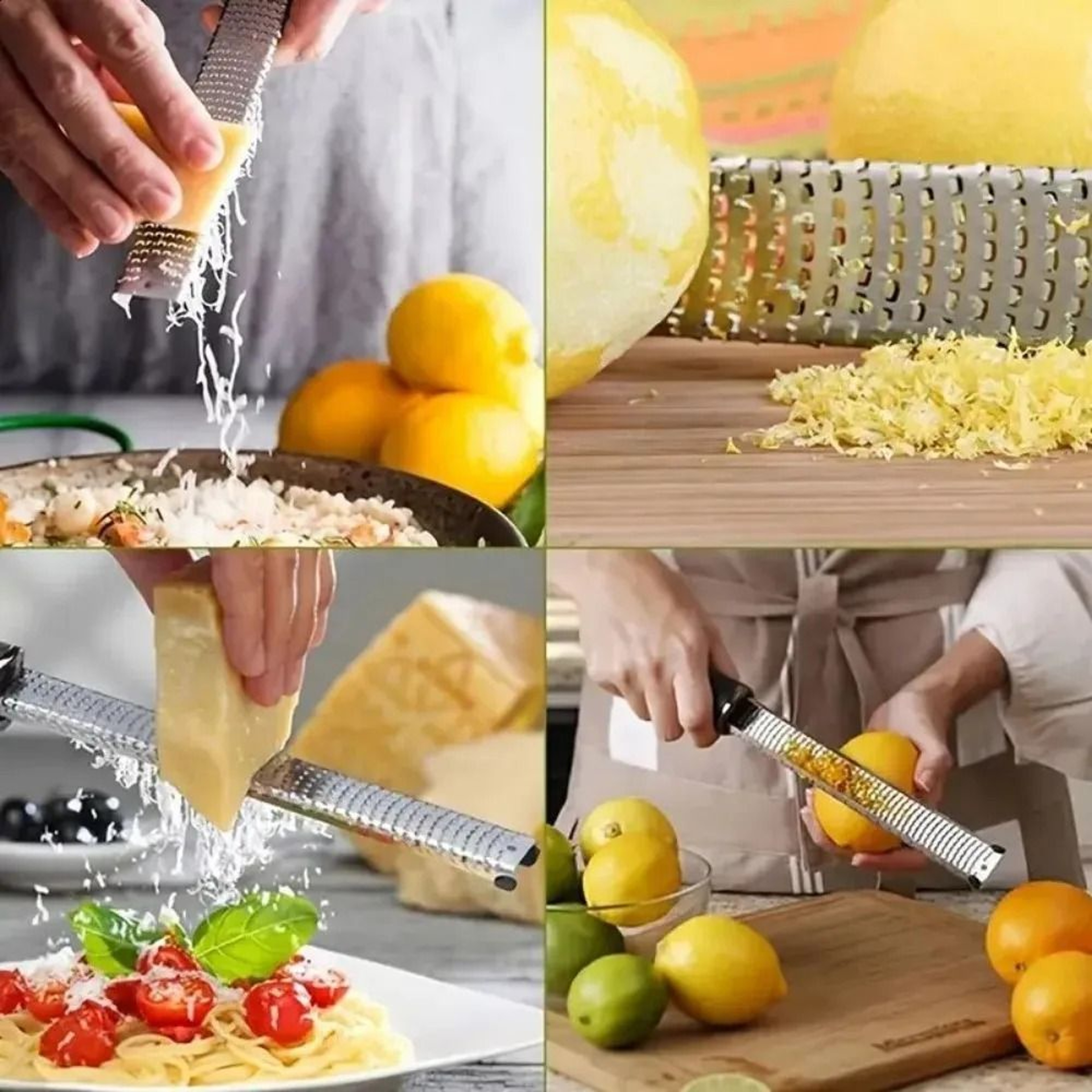 Multifunction Stainless Steel Handheld Cheese Grater Lemon Zester Kitchen Tool 1
