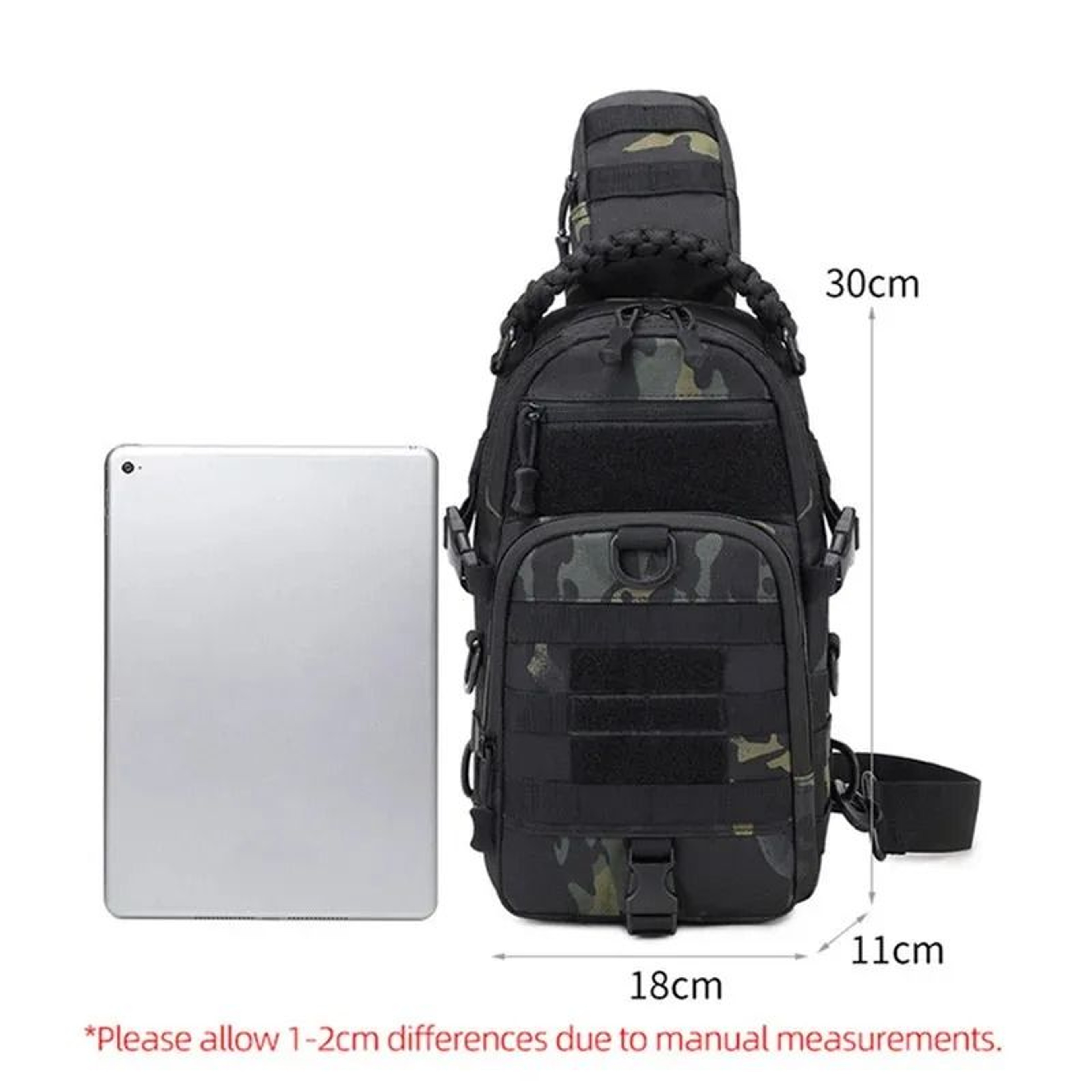 Tactical Chest Bag MOLLE Sling Bag For Hiking Camping Cycling And Fishing 2