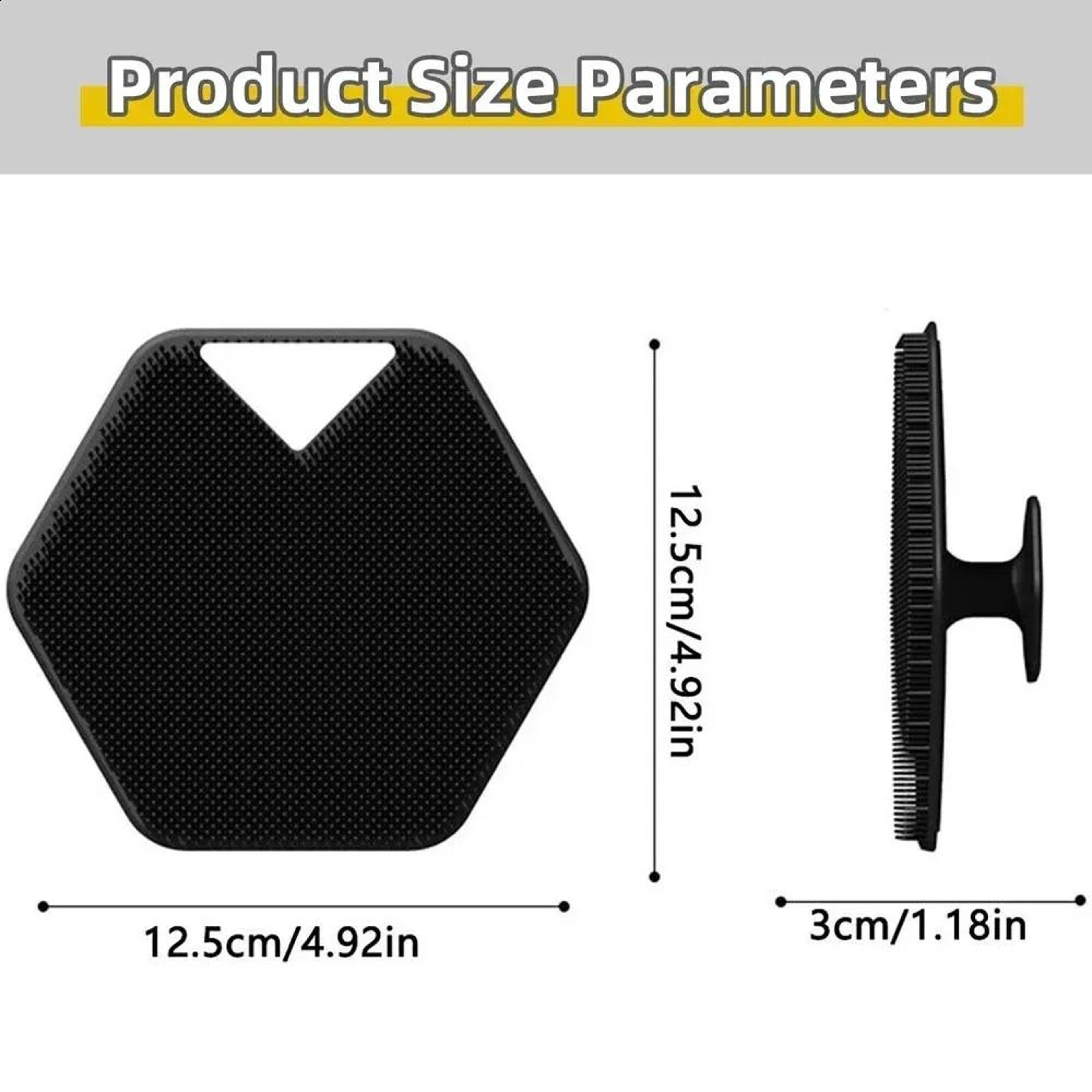 Silicone Body Scrubber Exfoliating Bath Brush And Shampoo Brush 2