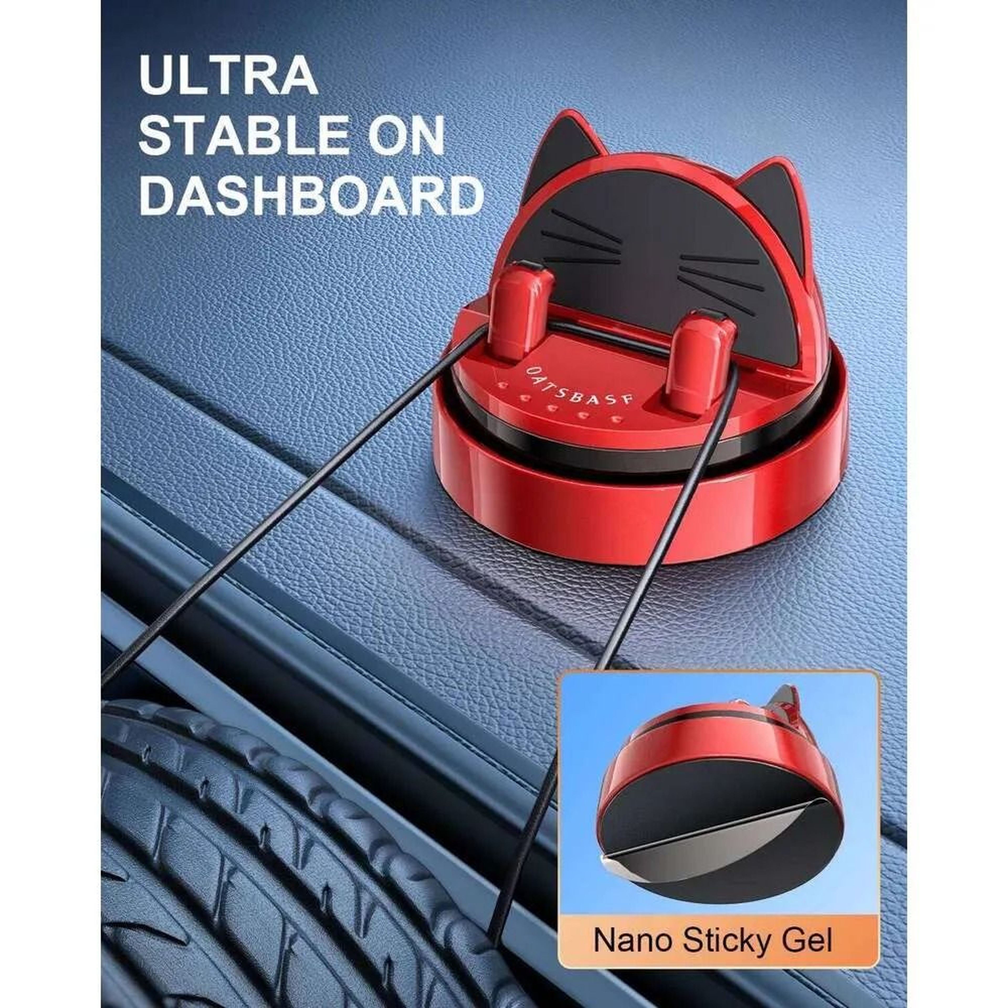 Universal Rotating Dashboard Phone Holder For Car Smartphone Mount Stand 3