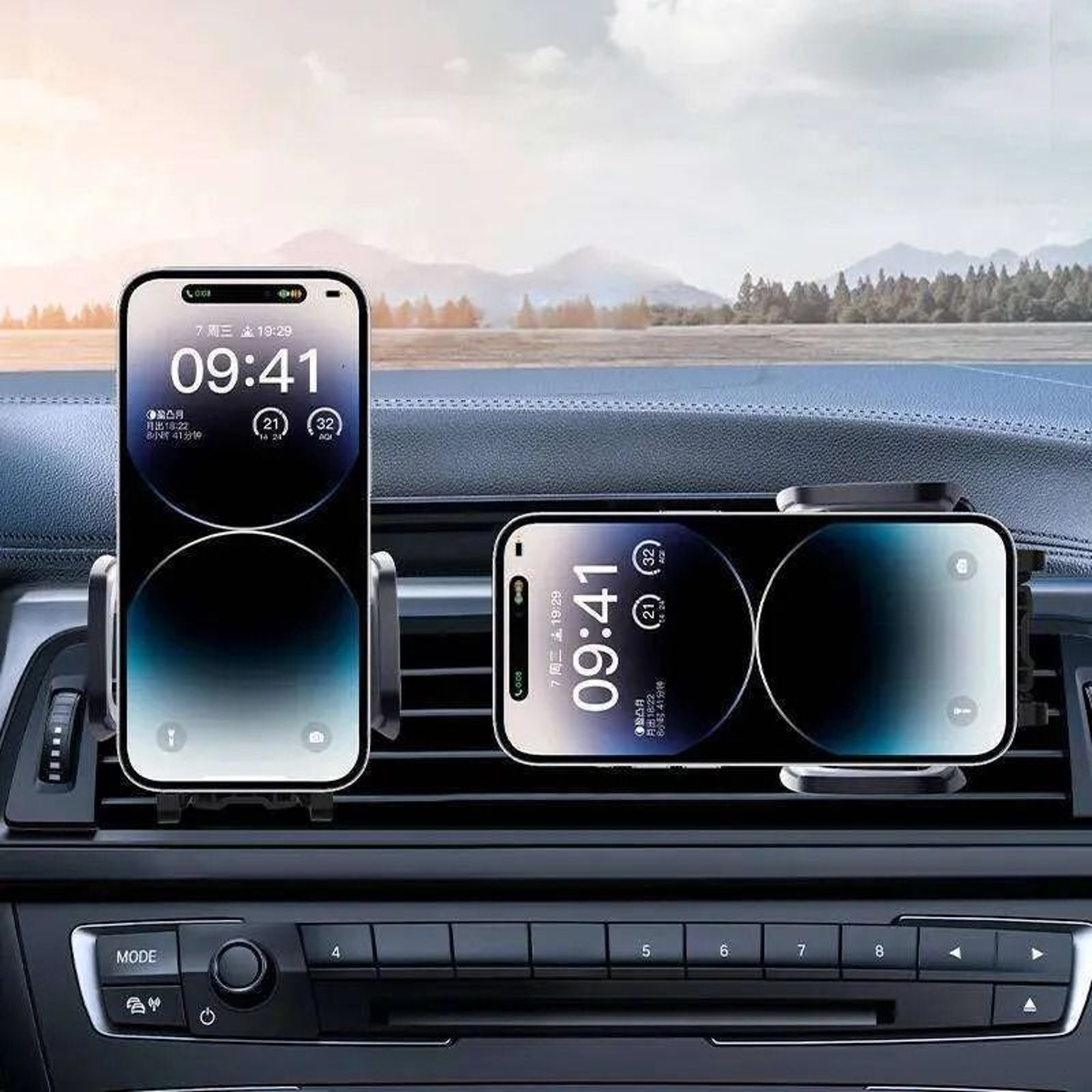 Universal CD Slot Car Phone Mount Rotation Smartphone Holder 4