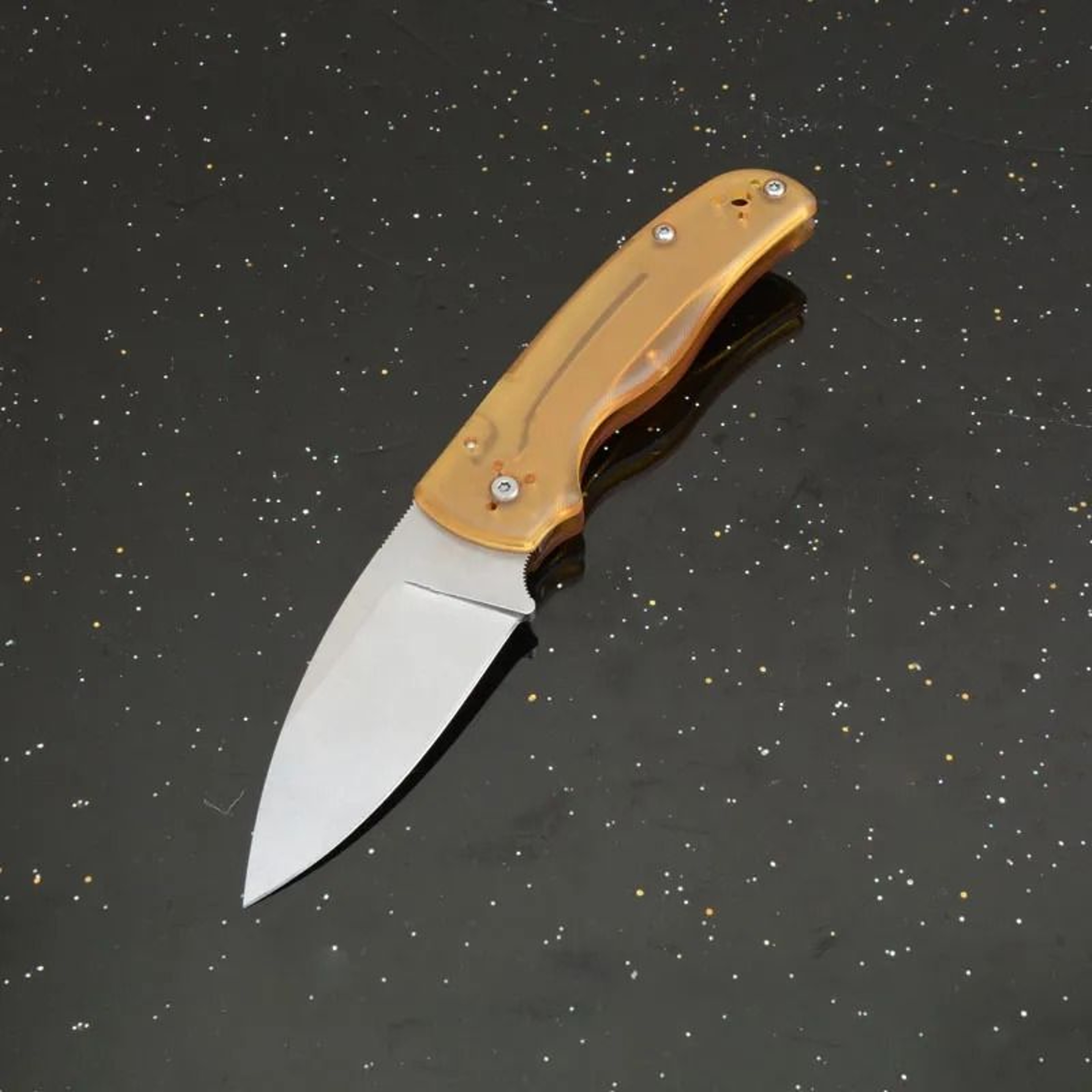 Folding Pocket Knife With PEI Handle For EDC Camping And Outdoor Use 0