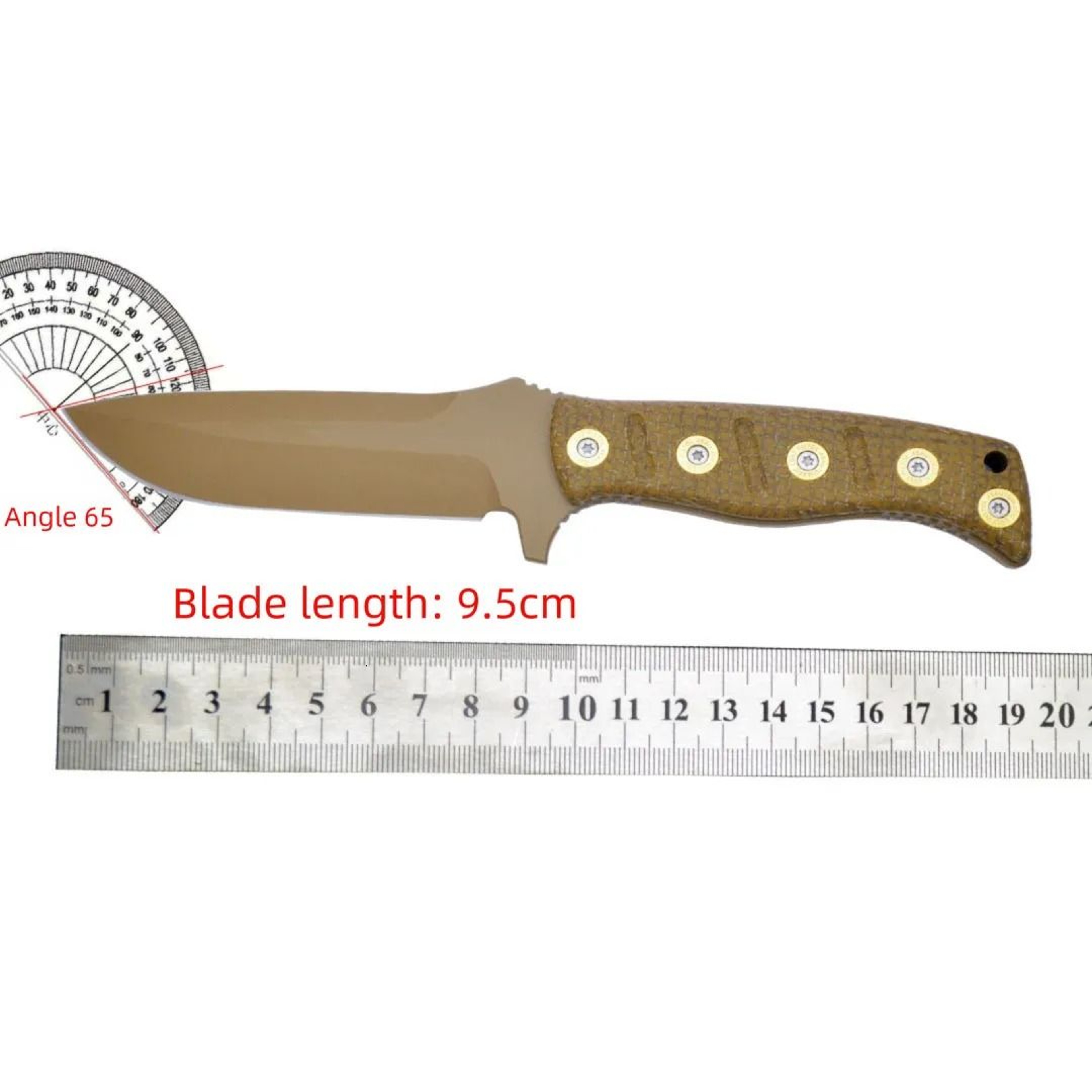 Steel Fixed Blade Outdoor Knife For Camping And Hiking 2