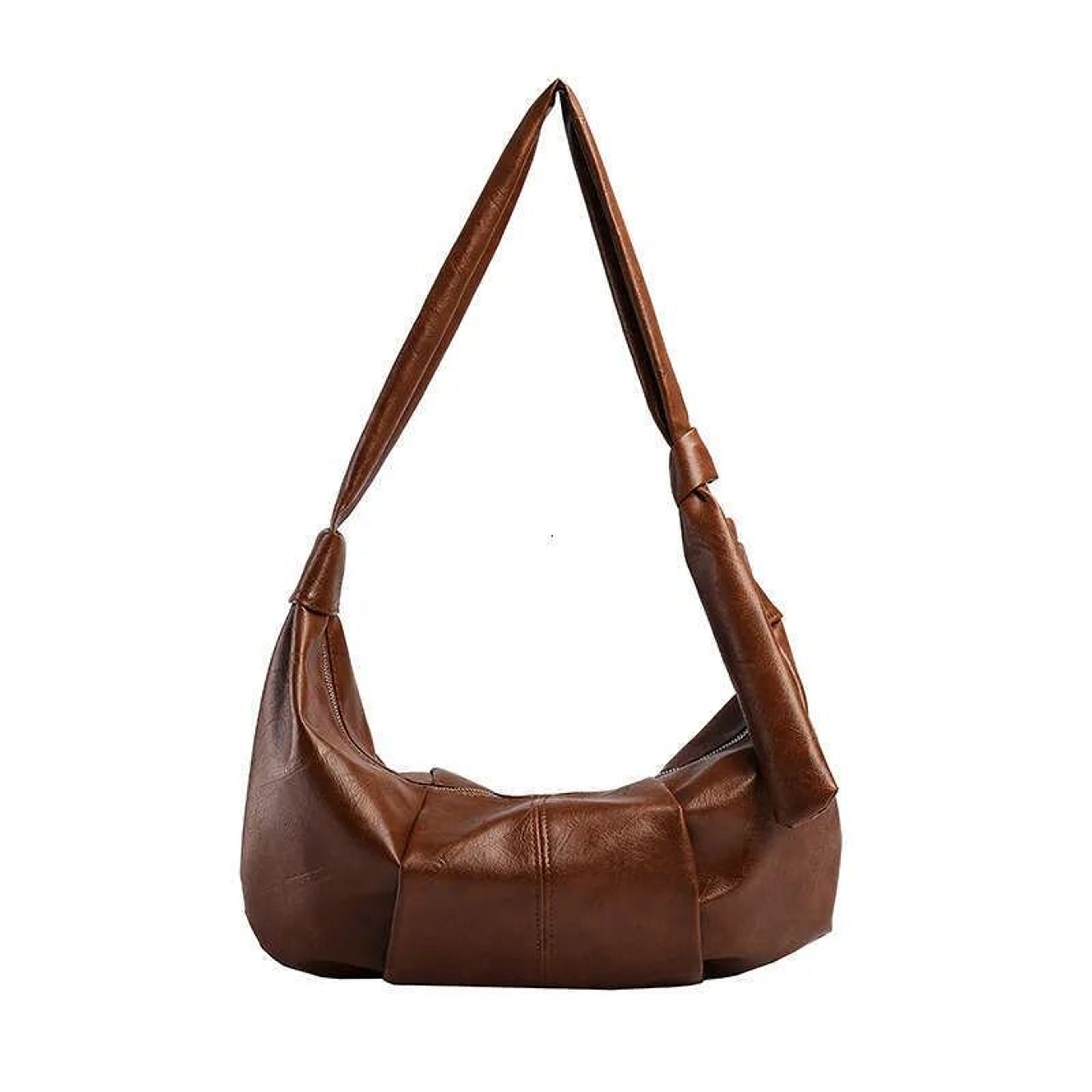 Korean Soft Leather Dumpling Bag Large Capacity Shoulder Crossbody Bag For Women 1