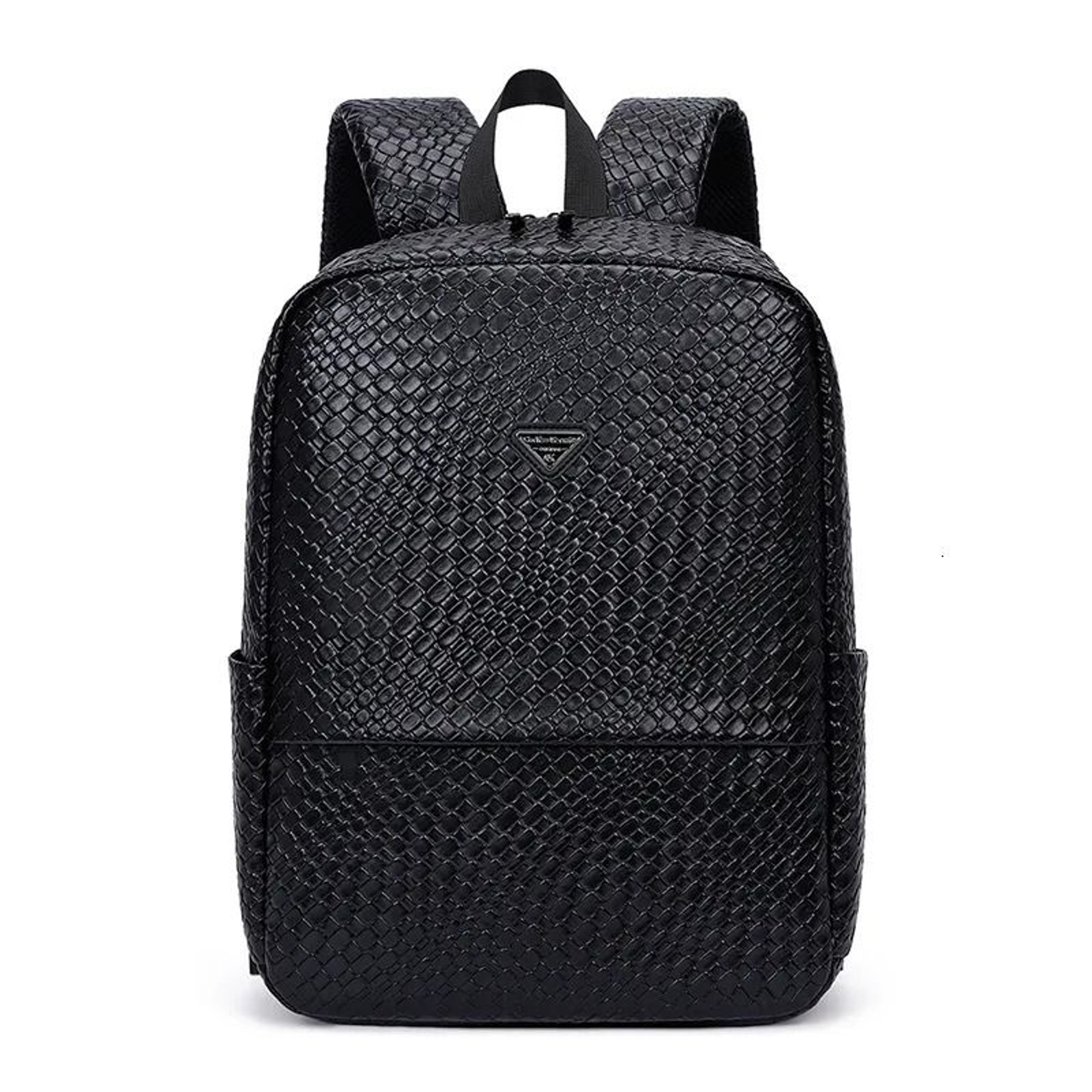 Large Capacity PU Backpack With Zipper Closure And Interior Pocket 0