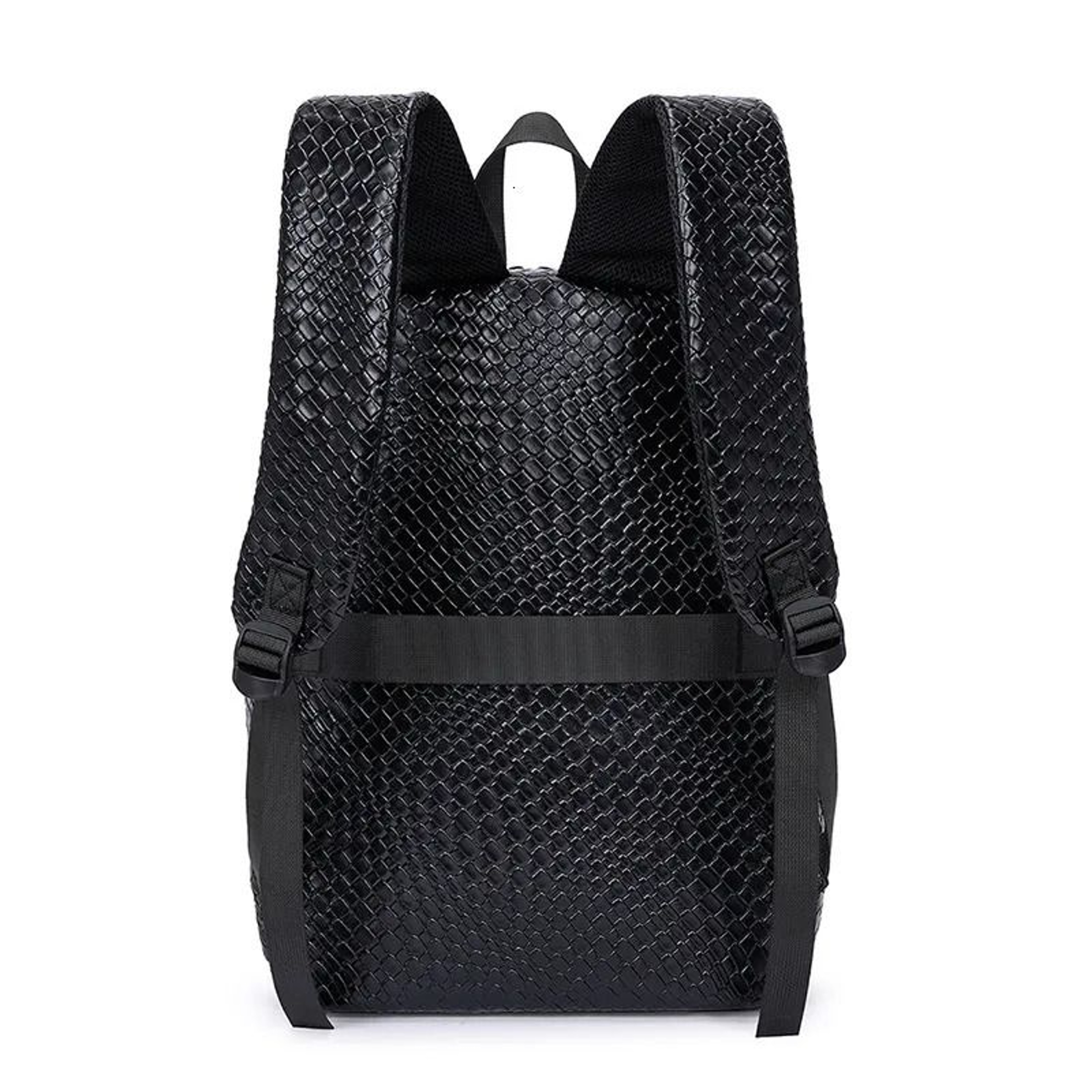 Large Capacity PU Backpack With Zipper Closure And Interior Pocket 2