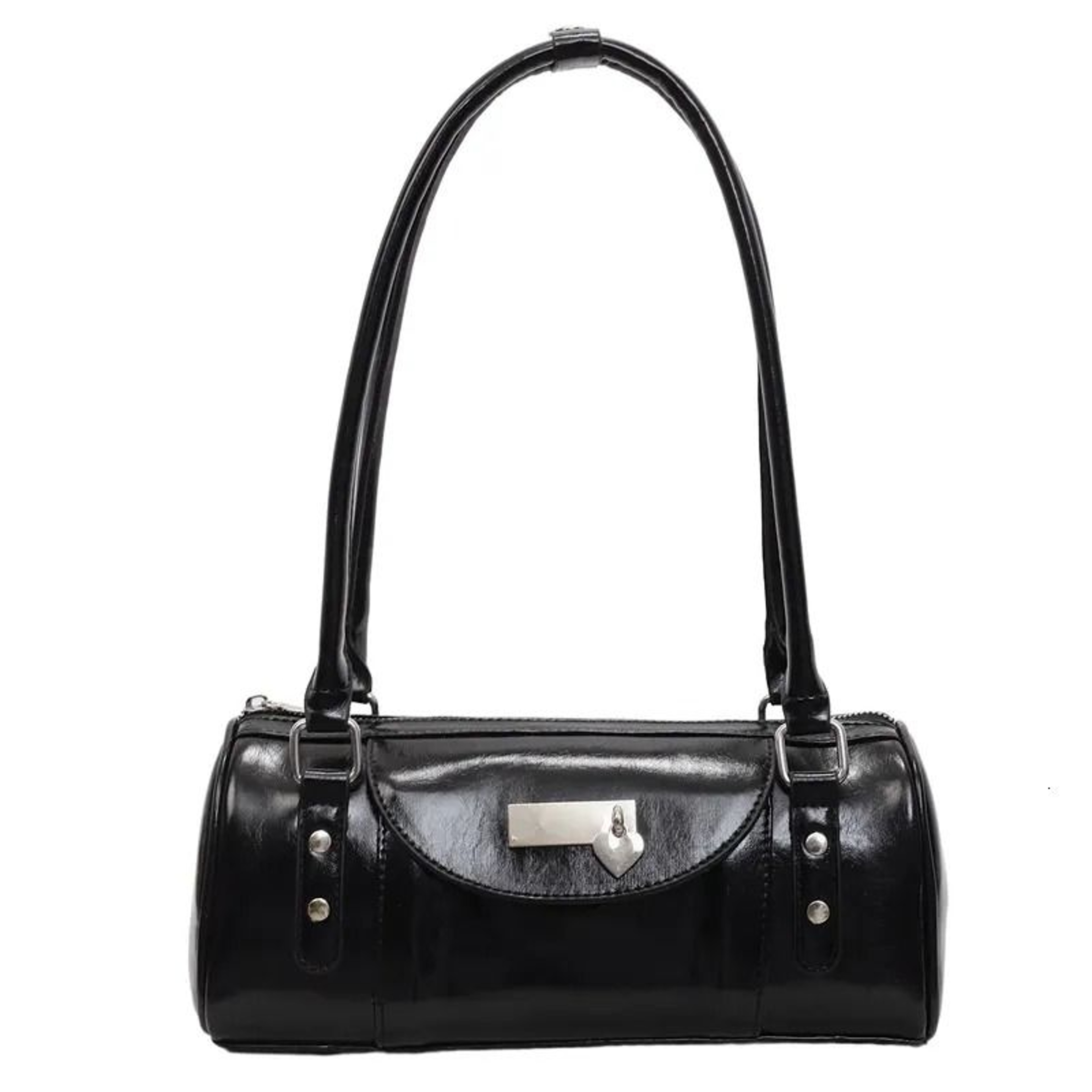 PU Half Moon Tote Bag With Sequin Detail And Zipper Hasp Closure 2