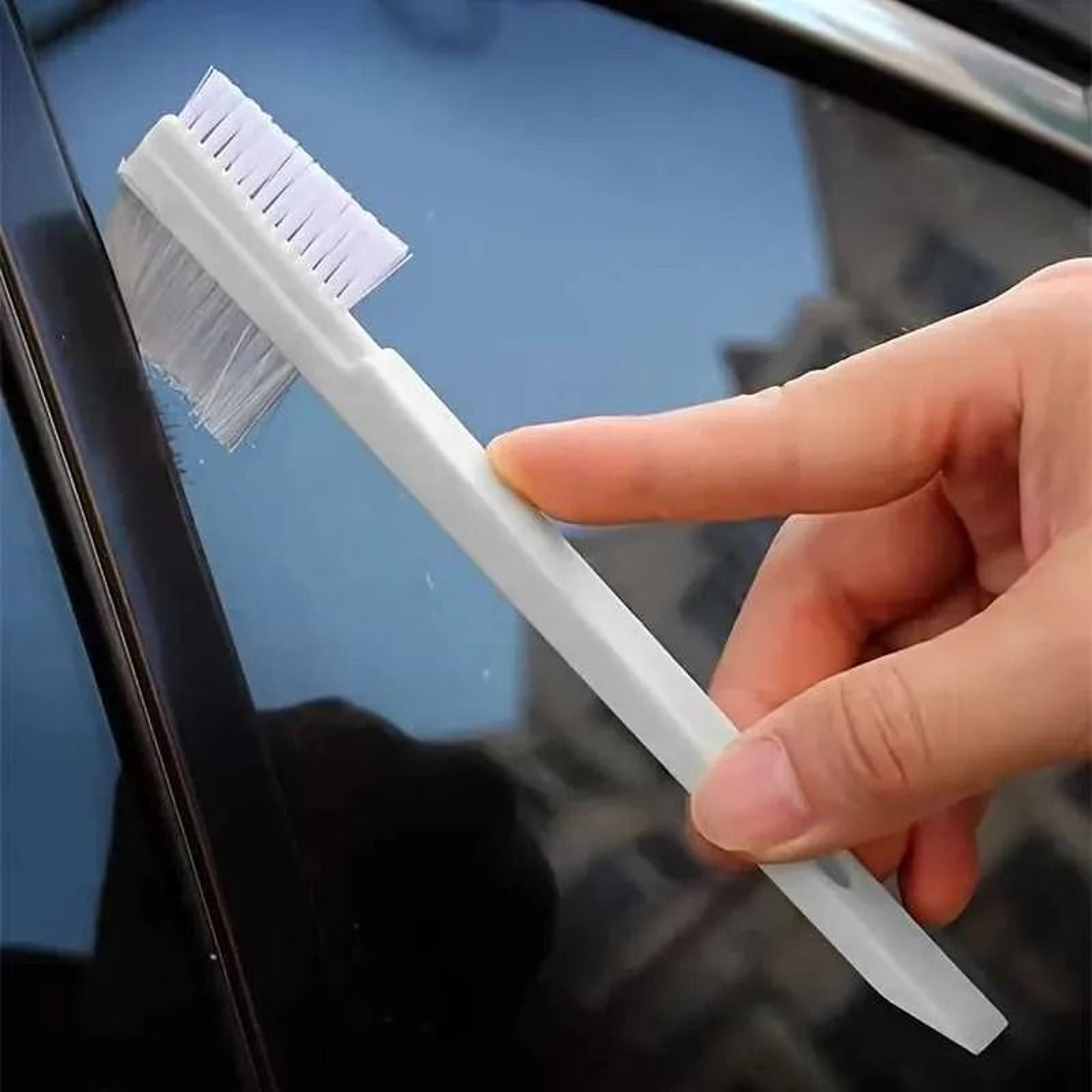 DualSided Car Gap Cleaning Brush For Edges Corners And Tight Spaces 0