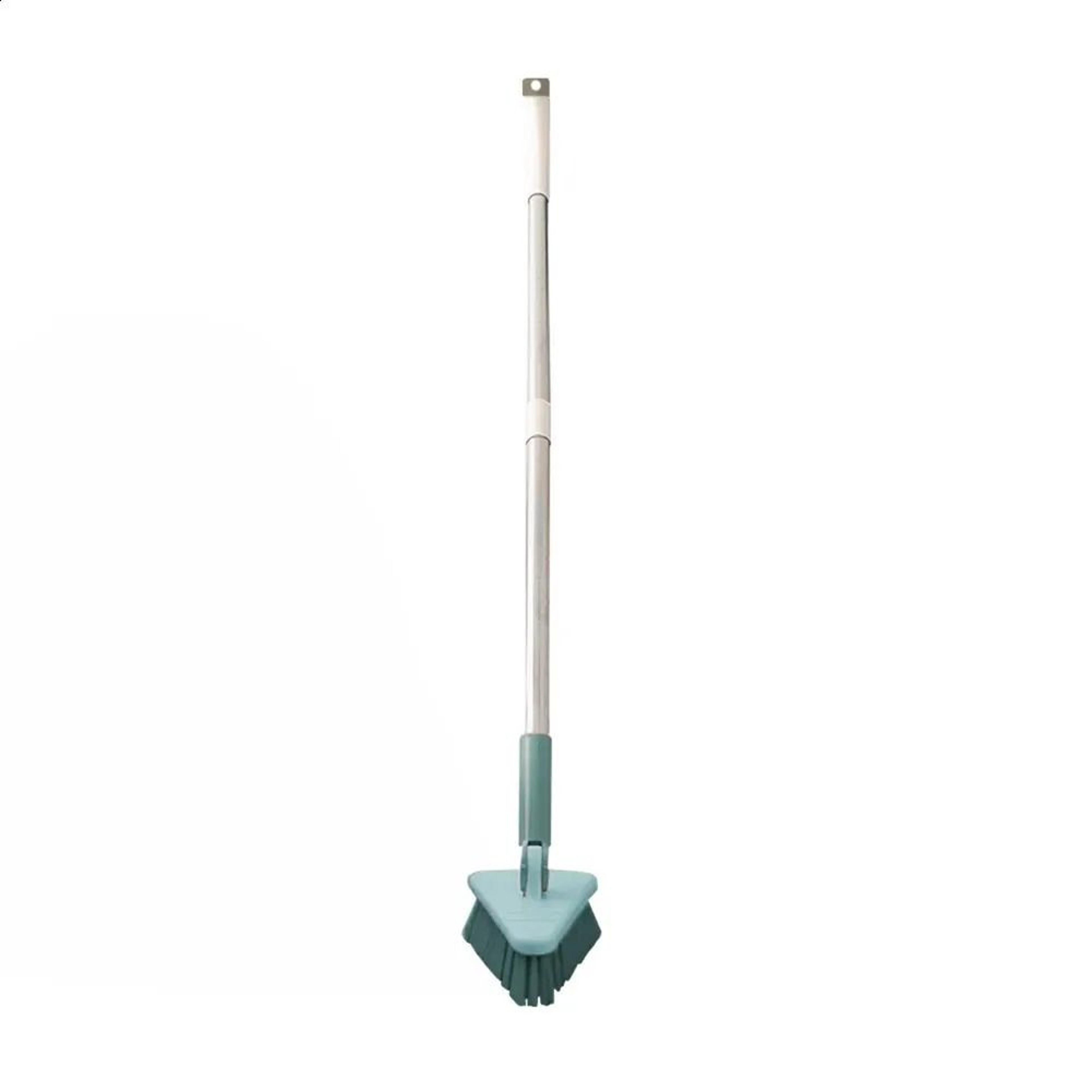Long Handle Triangular Floor Scrub Brush With Stiff Bristles For Tile Tubs And Corners 1